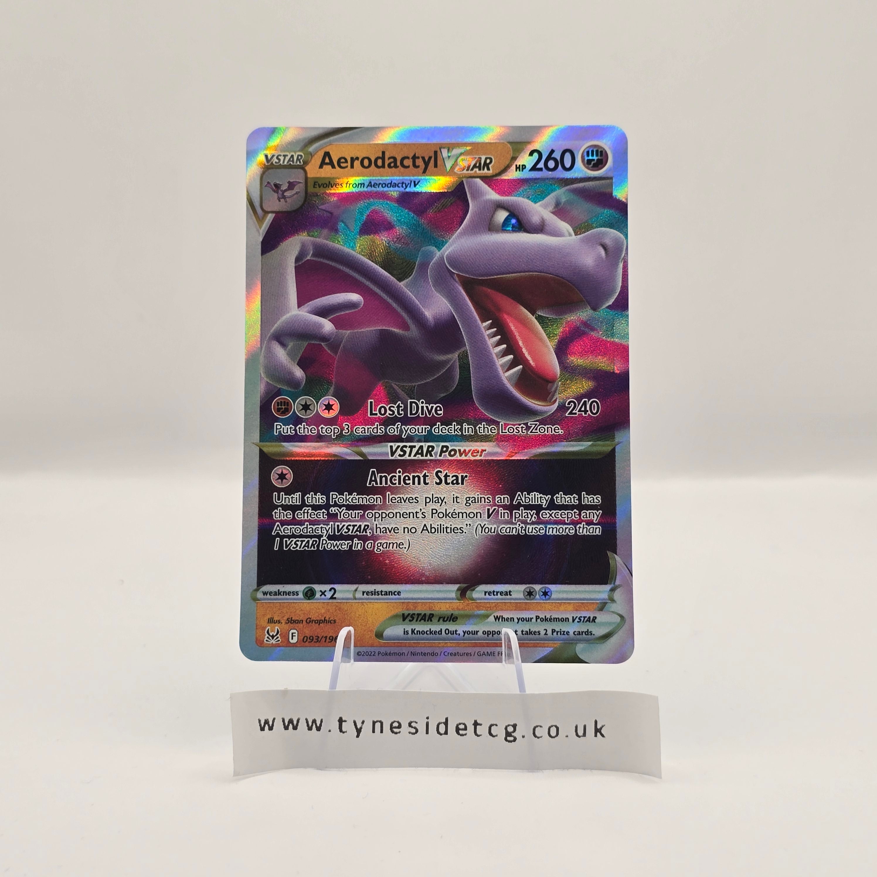 aerodactyl vstar pokemon card Aerodactyl VSTAR 093/196 – Lost Origin (English Pokémon TCG Single) –  Tyneside TCG