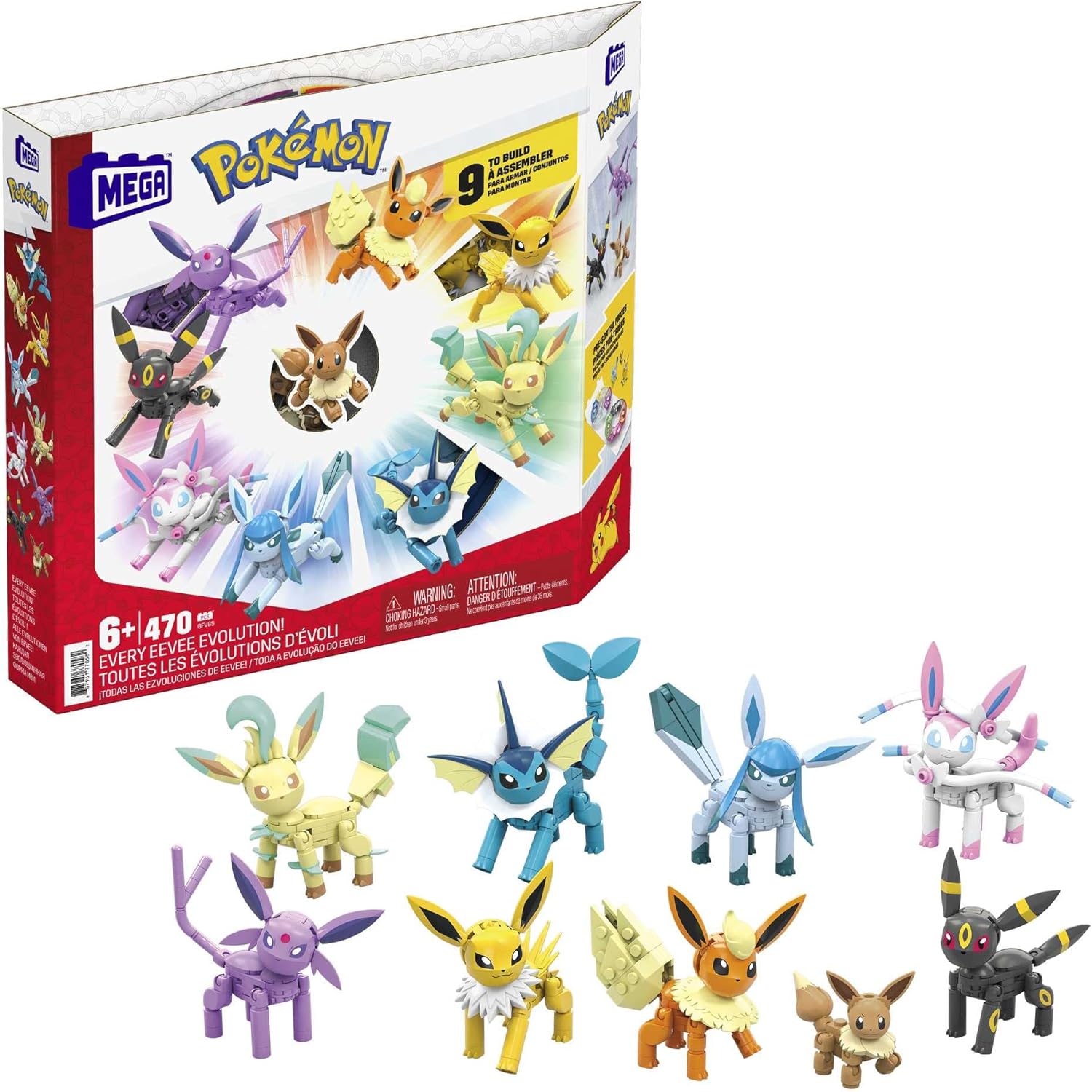 MEGA Pokémon Eevee Evolutions Building Set