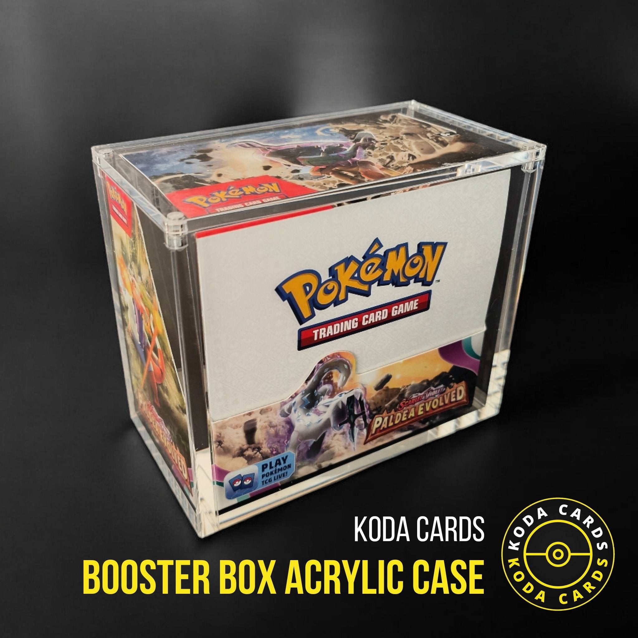 Koda Cards Booster Box Acrylic Case – Sealed Pokémon Protection