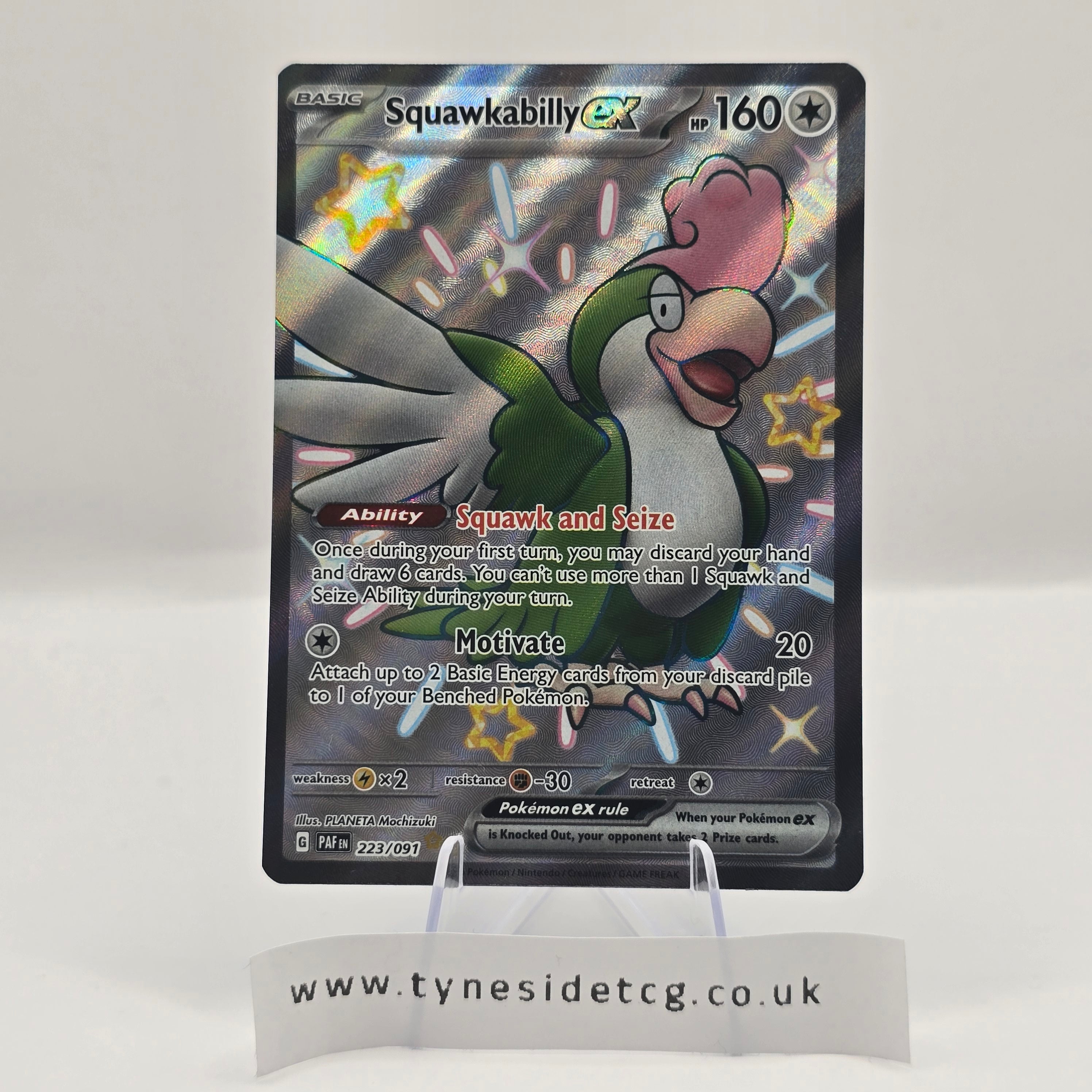 Squawkabilly EX 223/091 – Paldean Fates (English Single)