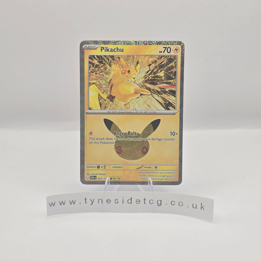 Pikachu 052/128 - 30th Celebration (English Single)
