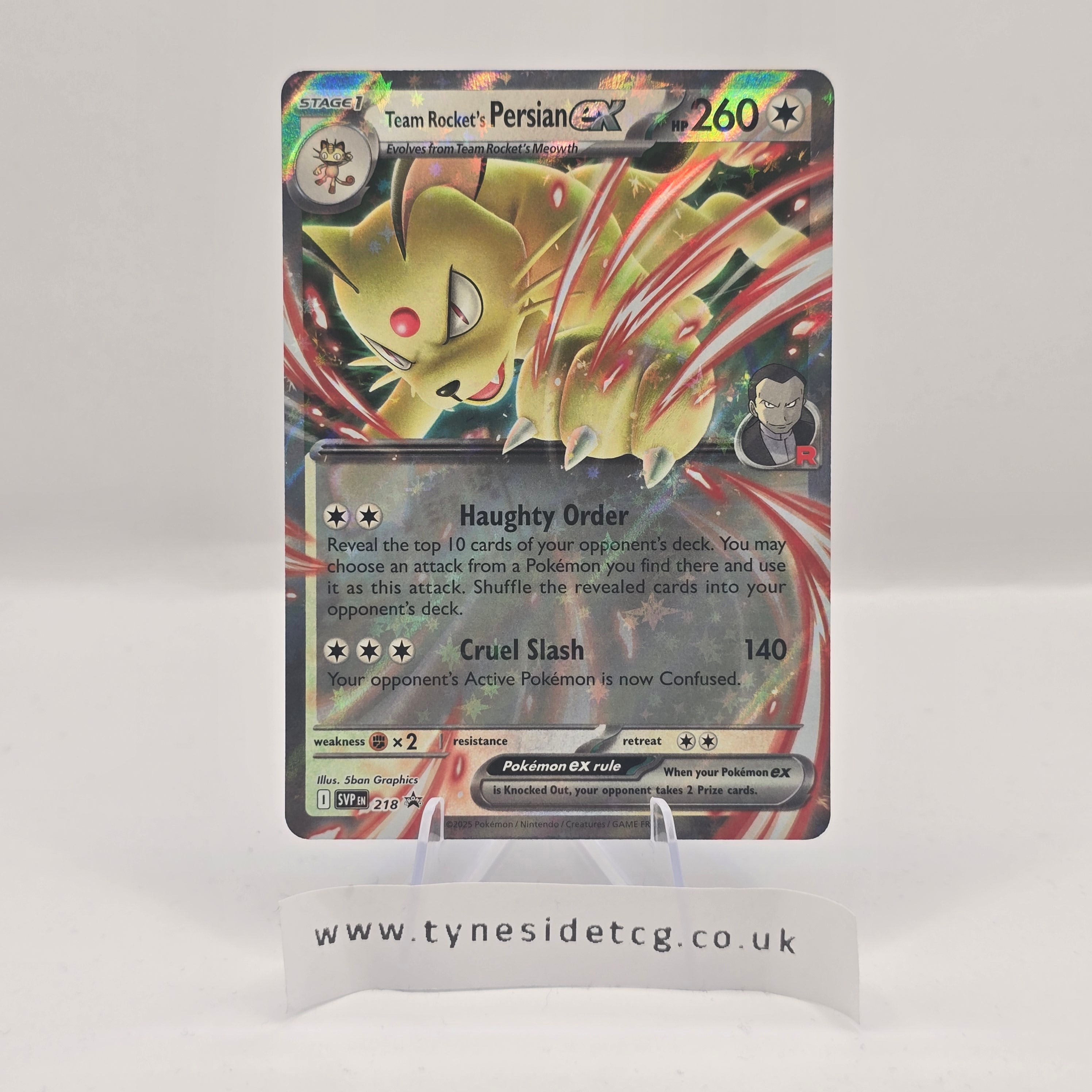 Team Rocket's Persian EX – SVP 218 (English Promo)