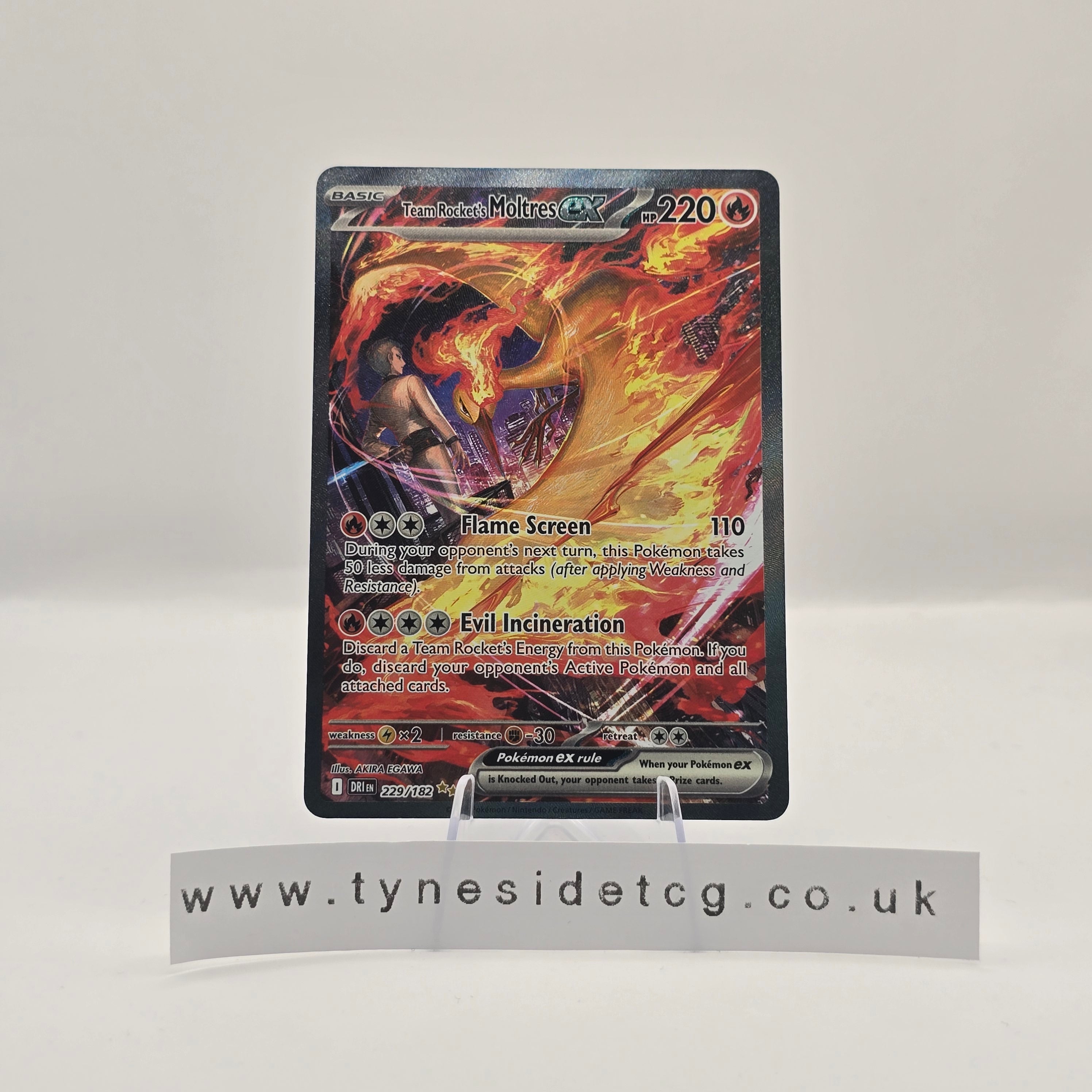 Team Rocket's Moltres ex 229/182 - Destined Rivals (English Single) - RESERVED
