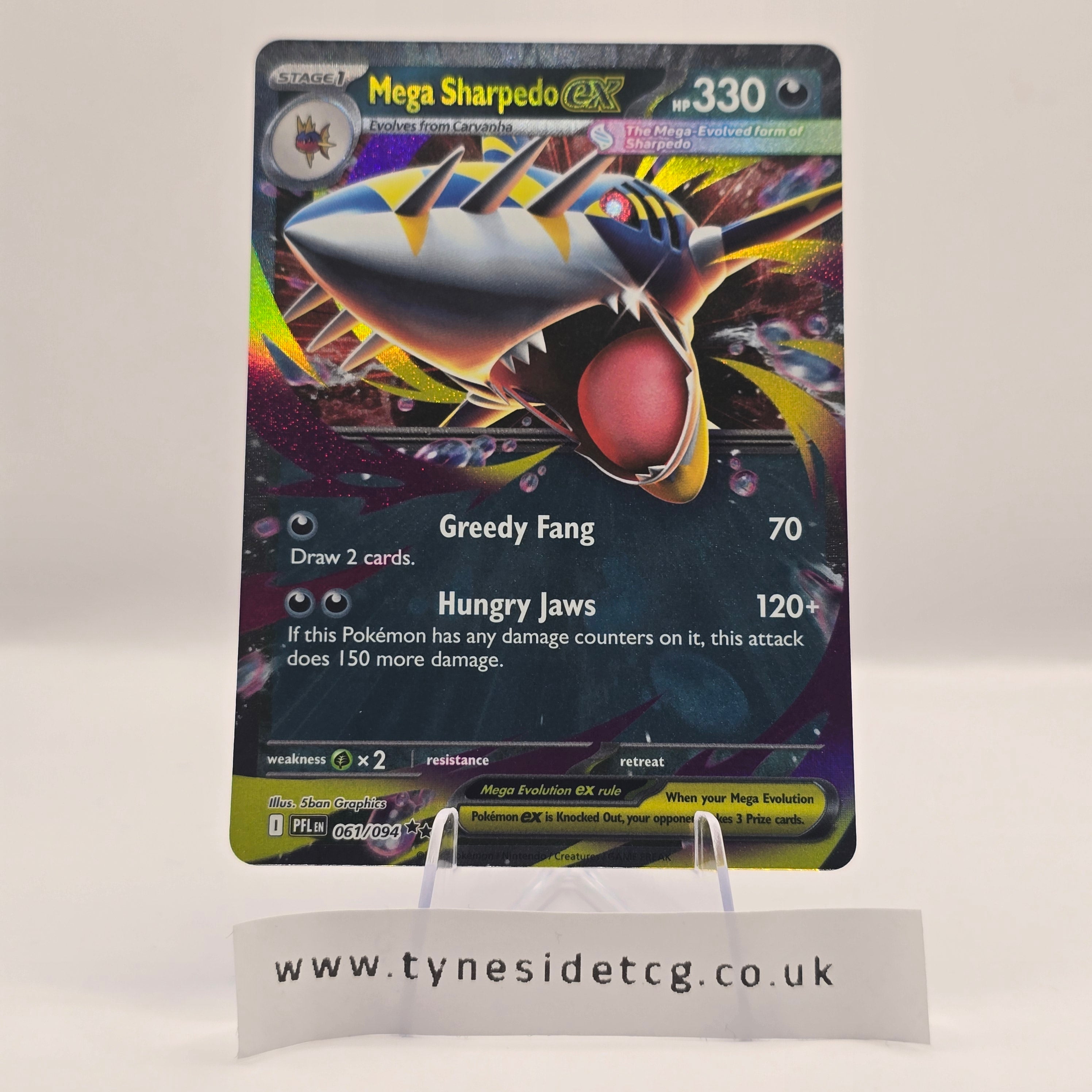 Mega Sharpedo EX 061/094 – Phantasmal Flames (English Single)