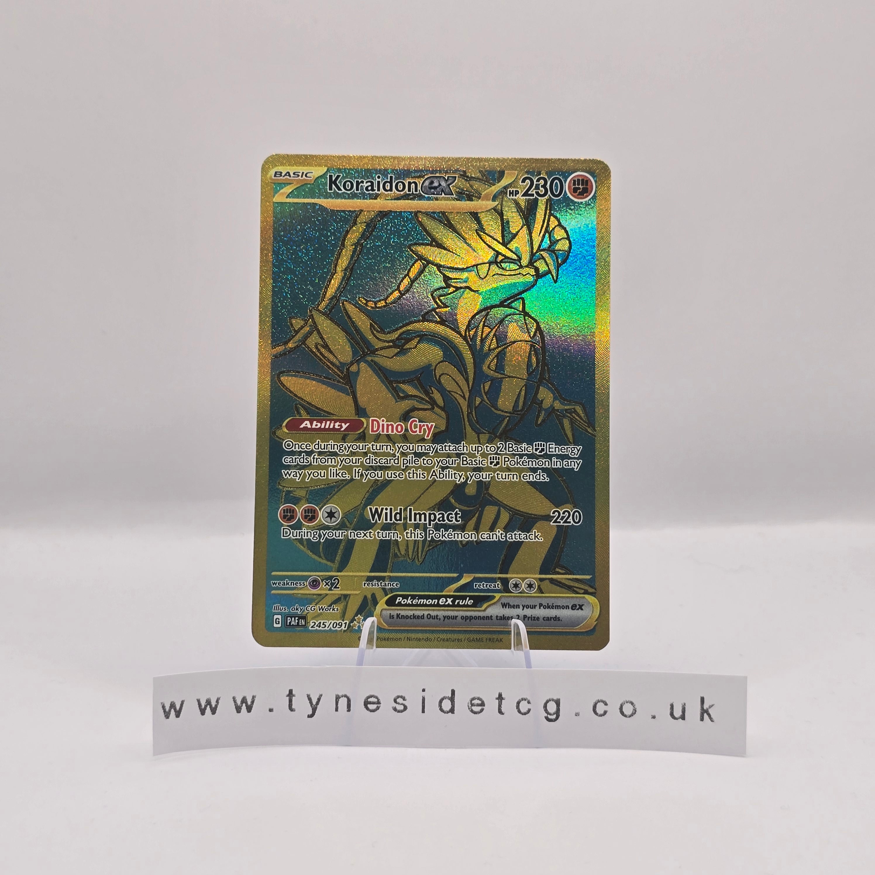Koraidon ex (GOLD) 245/091 - Paldean Fates (English Single)