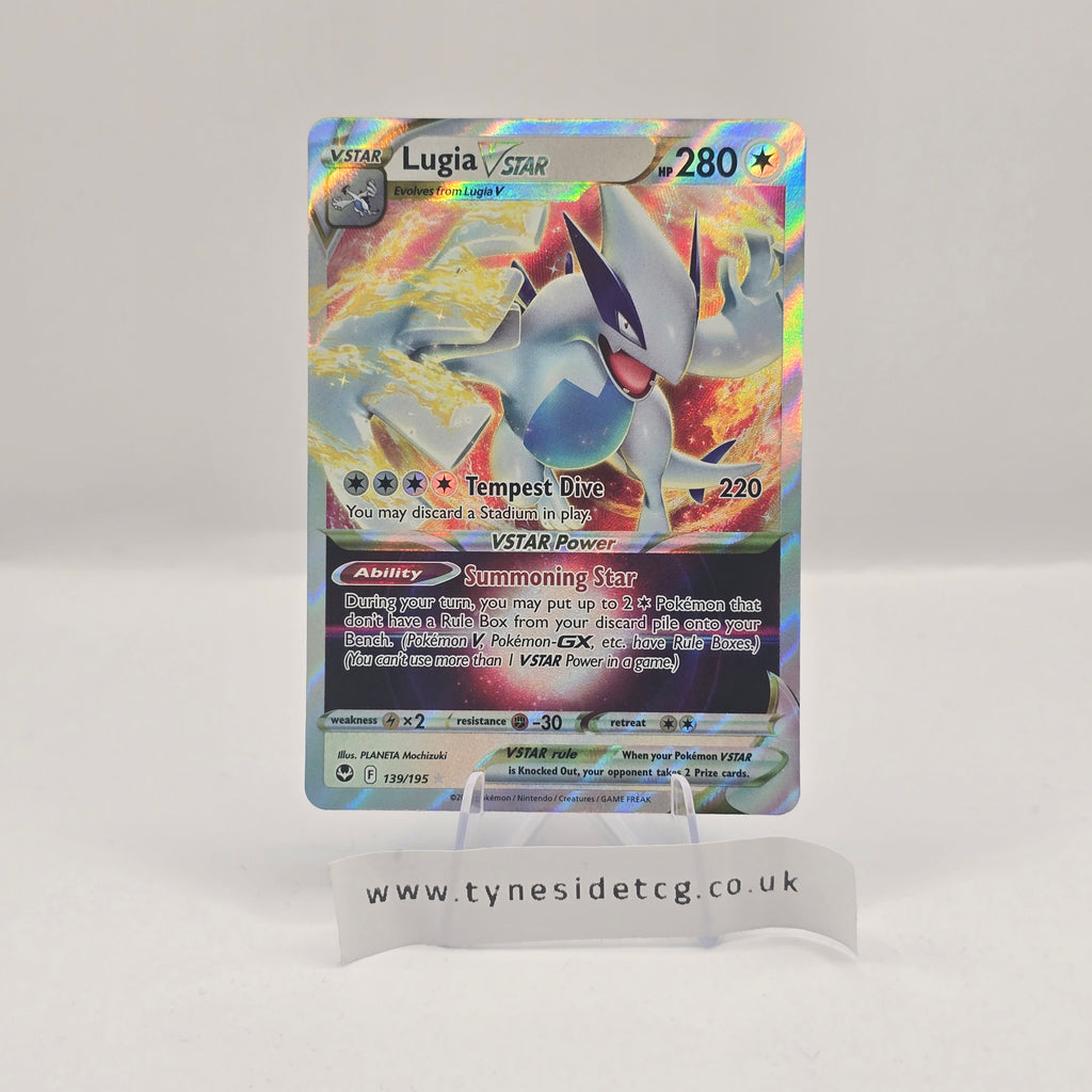 Lugia VSTAR 139/195 – Silver Tempest (English Single) - HP (On back at the top)