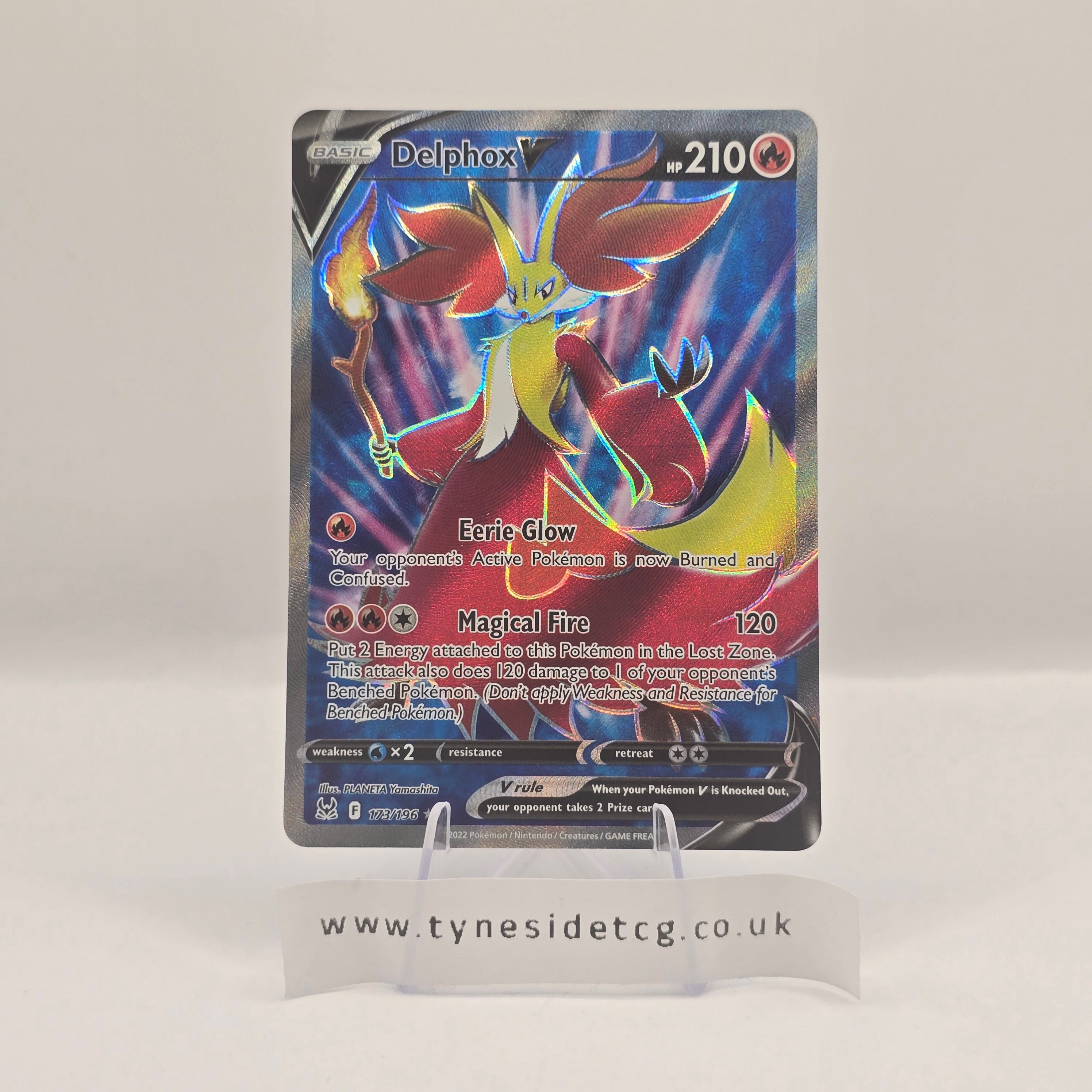 Delphox V 173/196 - Lost Origin (English Pokemon TCG Single)