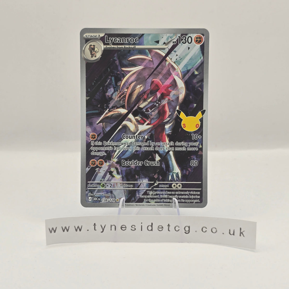 Lycanroc 138/128 - 30th Celebration (English Single)