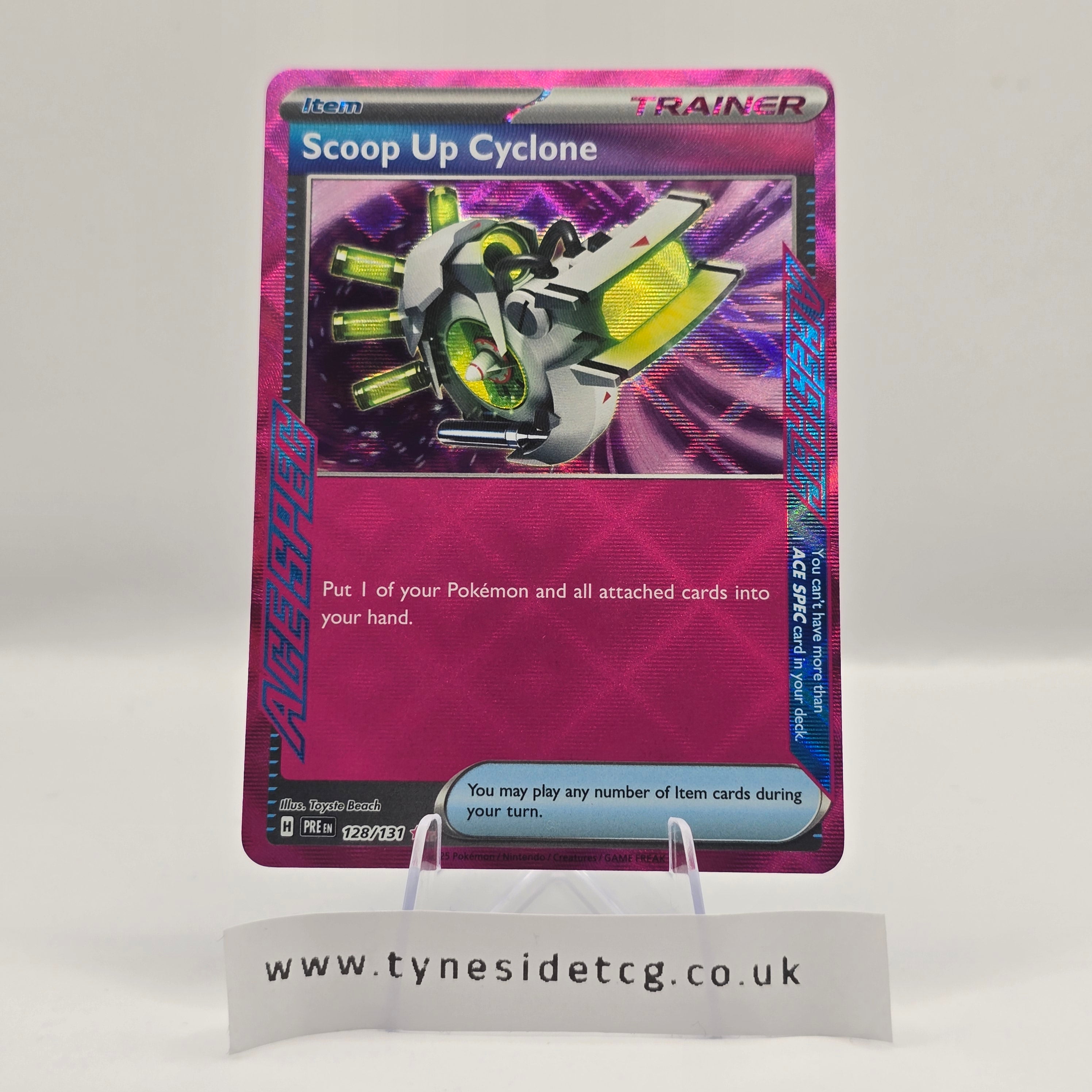 Scoop Up Cyclone 128/131 (ACE SPEC) – Prismatic Evolutions (English Single)
