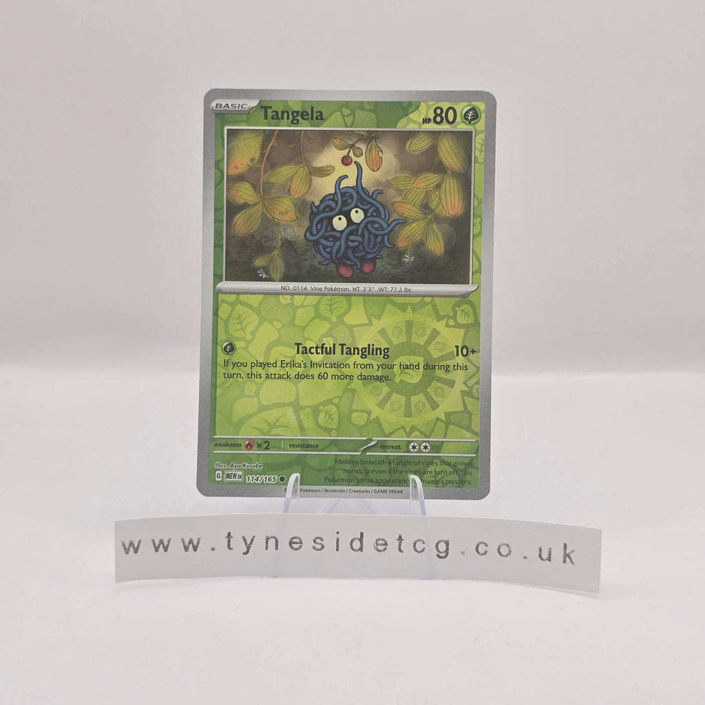 Tangela (Reverse Holo) 114/165 - Scarlet & Violet 151 (English Single)