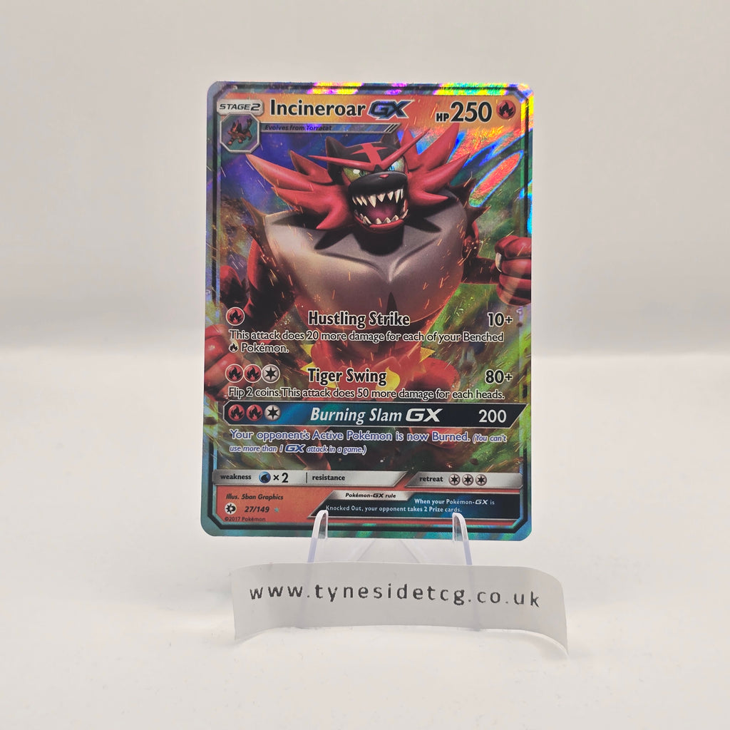 Incineroar GX 27/149 – Sun & Moon Base Set (English Single)