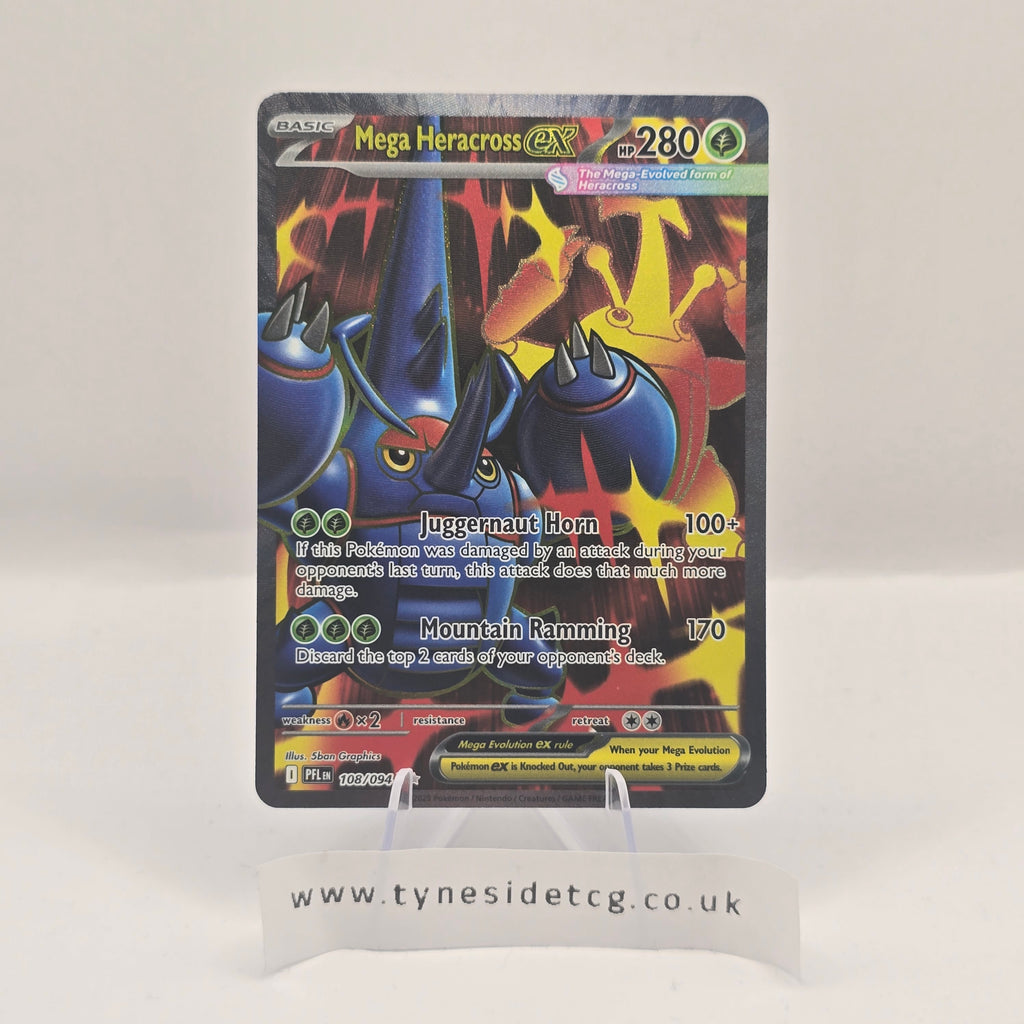 Mega Heracross EX 108/094 – Phantasmal Flames (English Single)