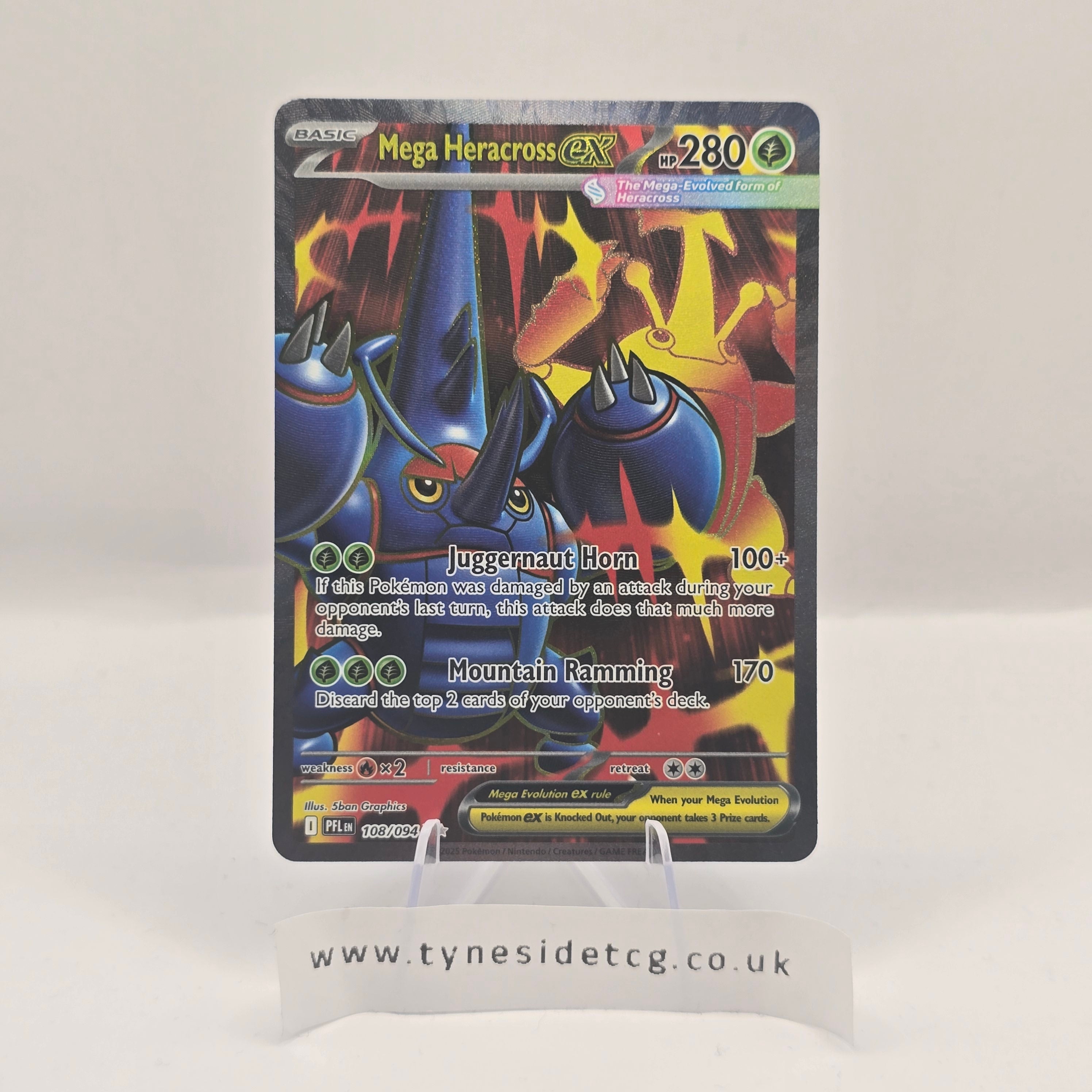 Mega Heracross EX 108/094 – Phantasmal Flames (English Single)