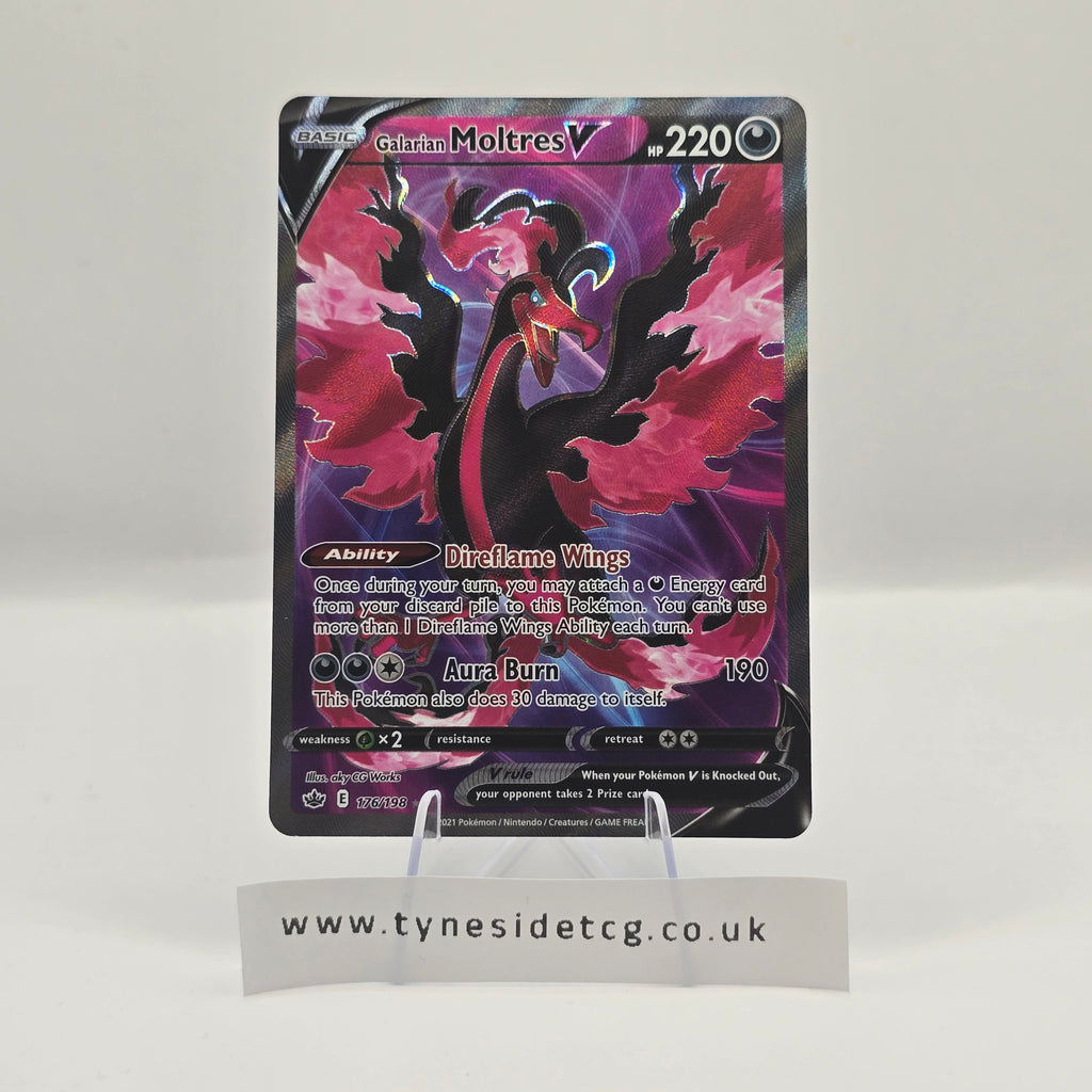 Galarian Moltres V 176/198 – Chilling Reign (English Single)