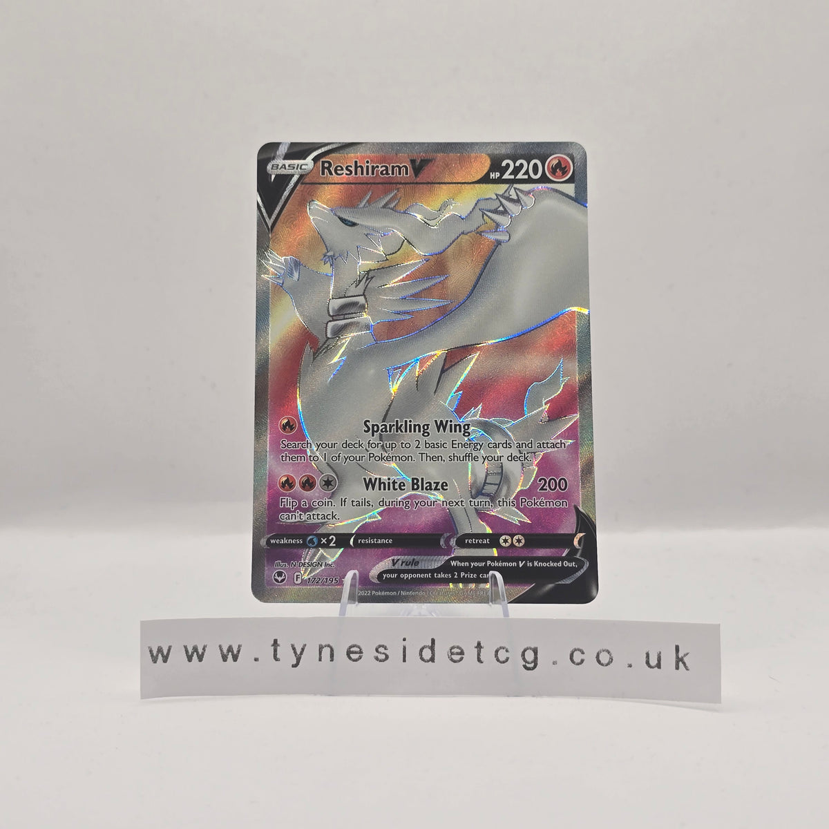 Reshiram V 172/195 - Silver Tempest (English Single)