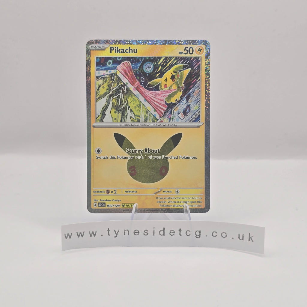 Pikachu 032/128 - 30th Celebration (English Single)