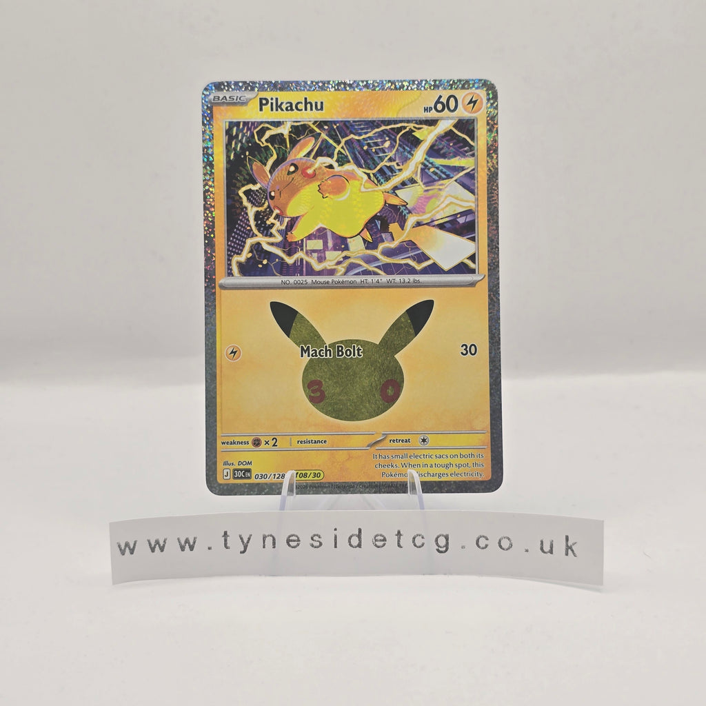 Pikachu 030/128 - 30th Celebration (English Single)