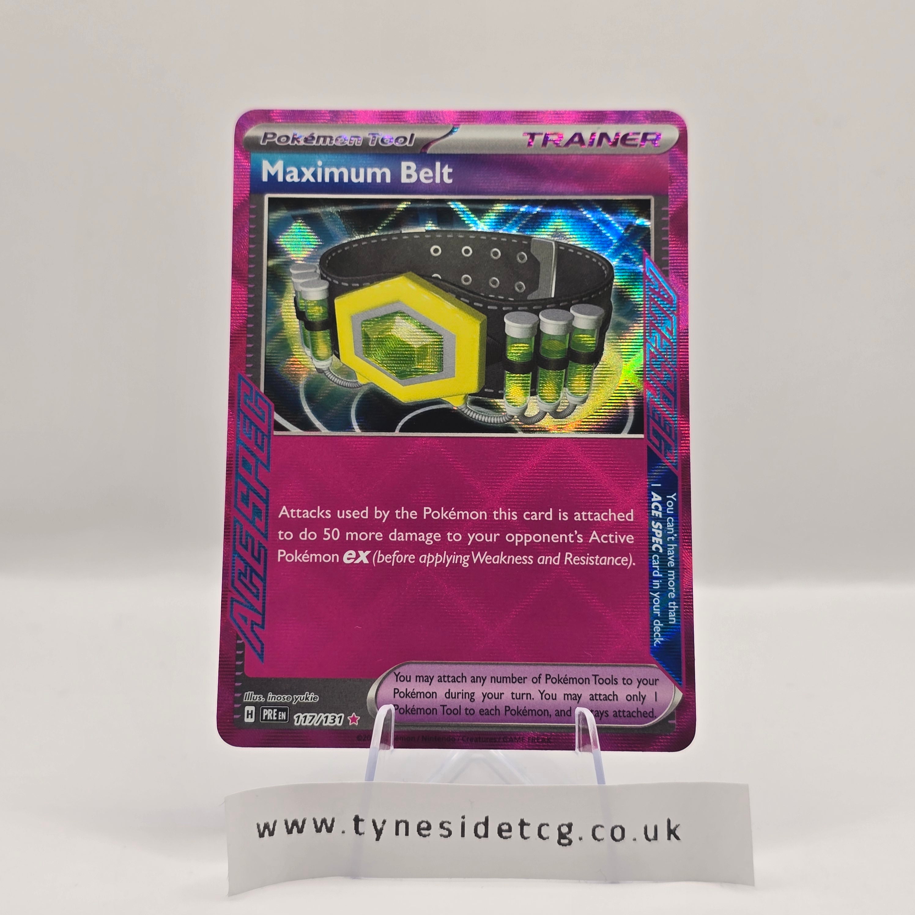 Maximum Belt 117/131 (ACE SPEC) – Prismatic Evolutions (English Single)