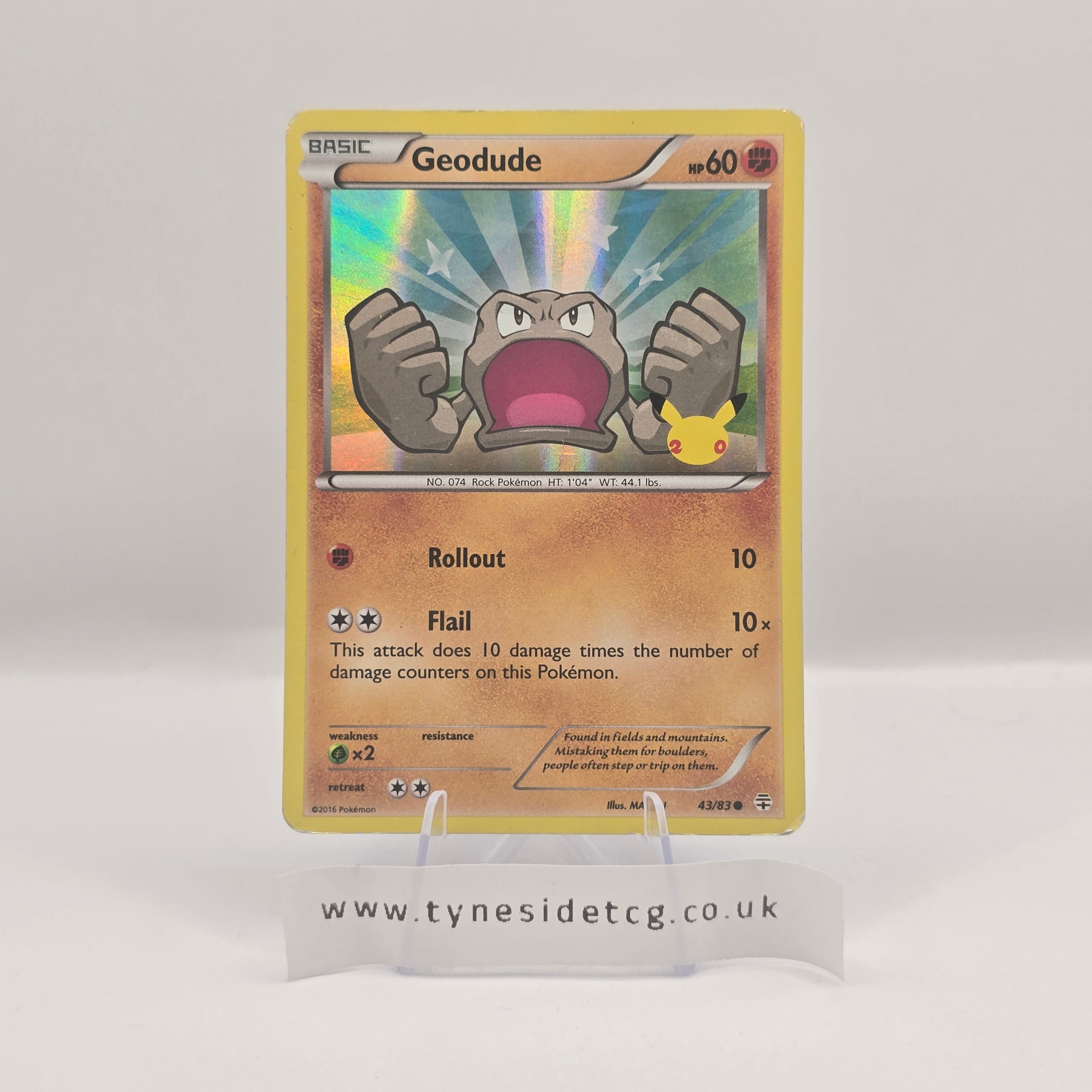 Geodude 43/83 - Generations (English Single) Heavy Play