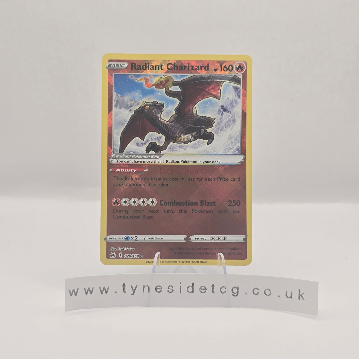 Radiant Charizard 020/159 - Crown Zenith (English Single)