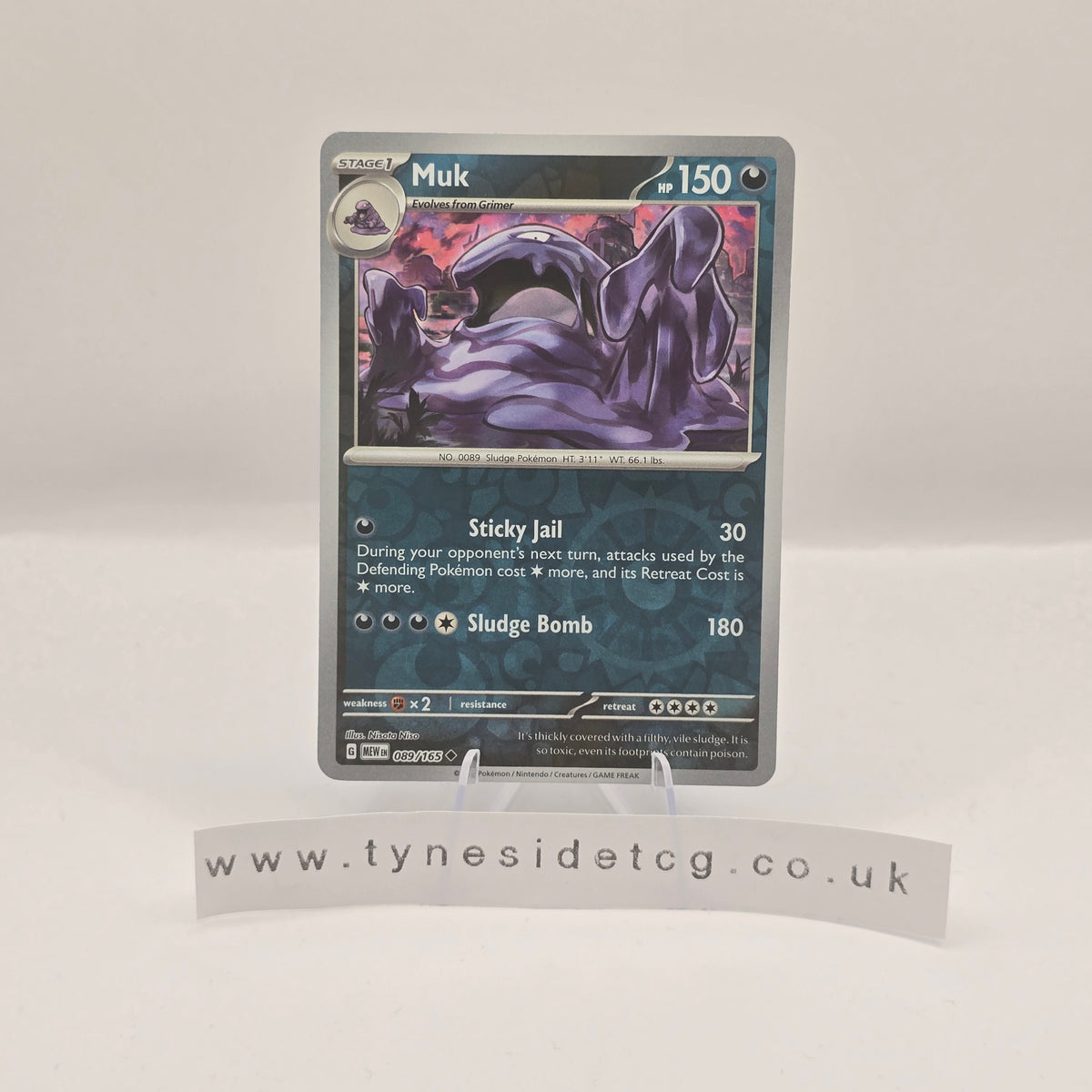 Muk (Reverse Holo) 089/165 - Scarlet & Violet 151 (English Single)