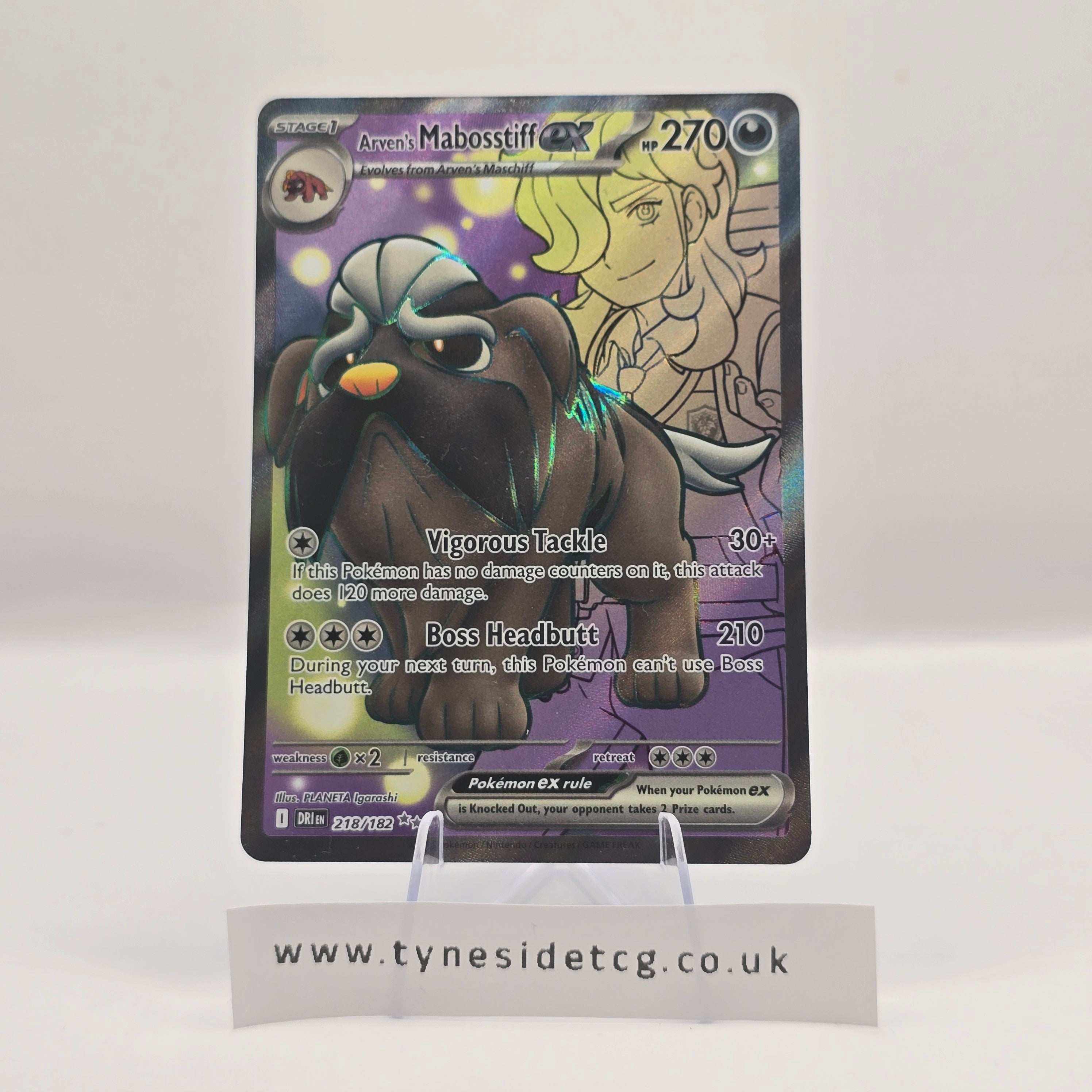 Arven’s Mabosstiff ex 218/182 – Destined Rivals (English Single)