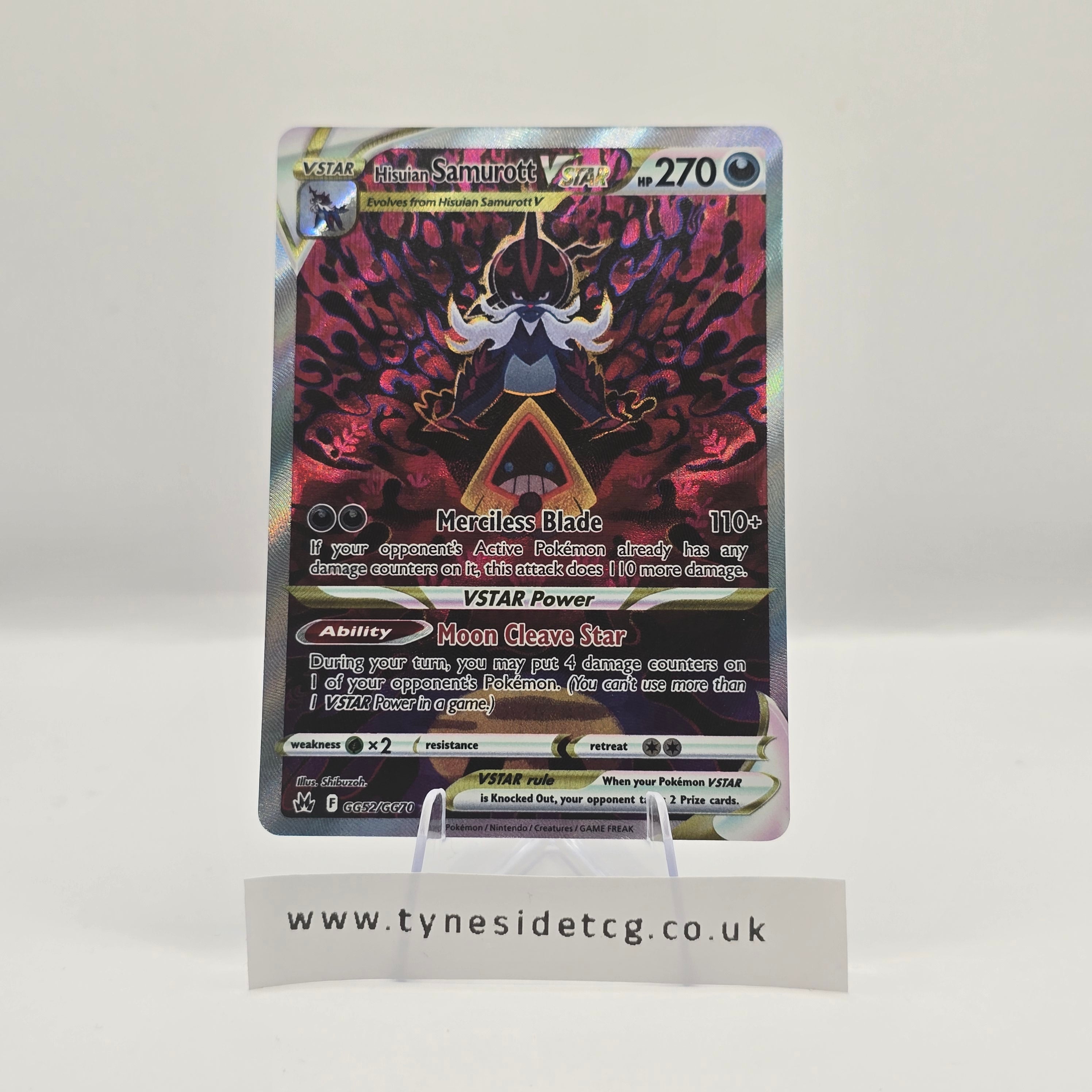 Hisuian Samurott VSTAR GG52/GG70 – Crown Zenith (English Single)