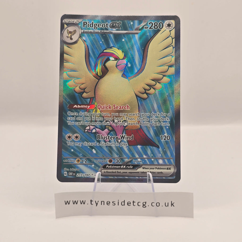 Pidgeot ex 217/197 – Obsidian Flames (English Single)