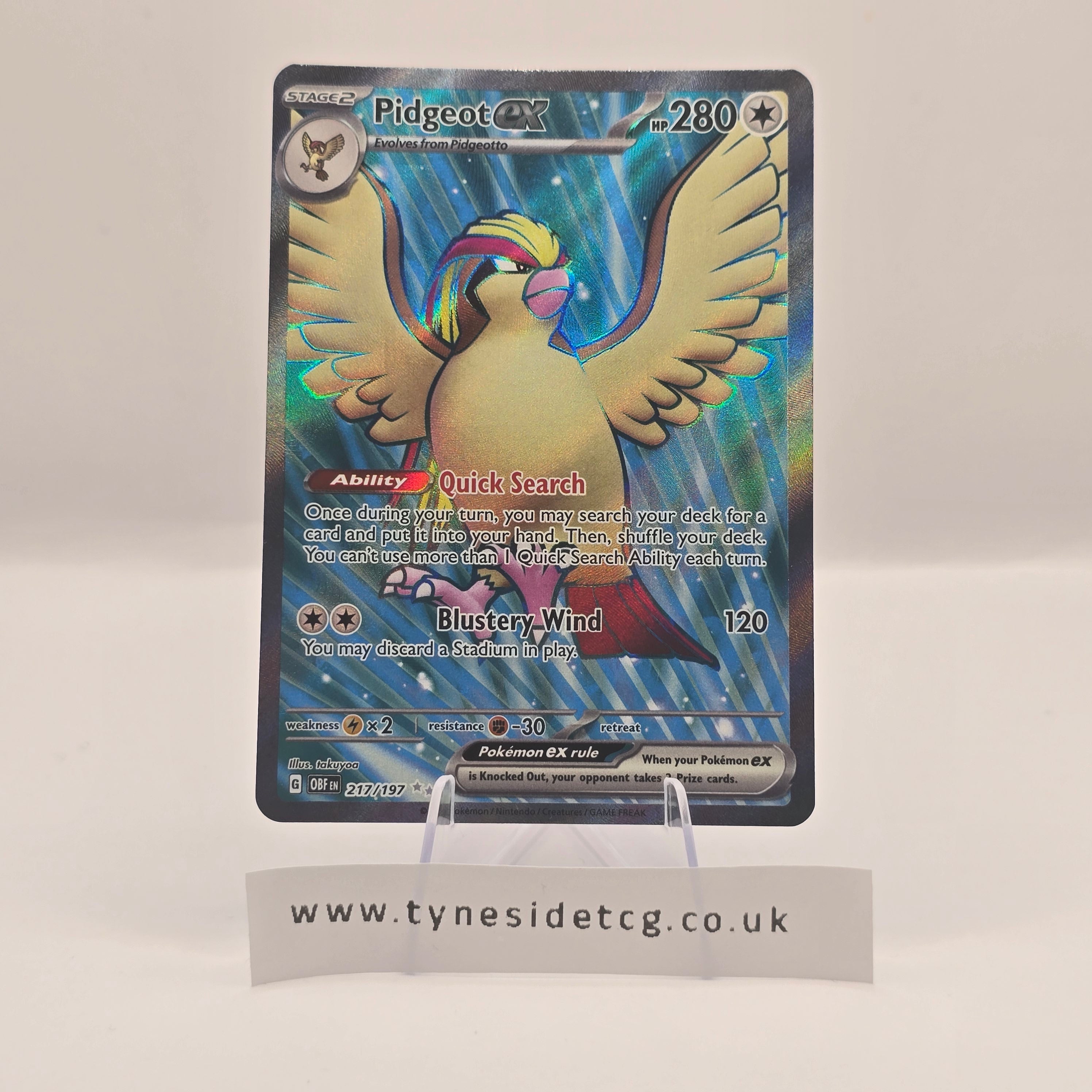 Pidgeot ex 217/197 – Obsidian Flames (English Single)