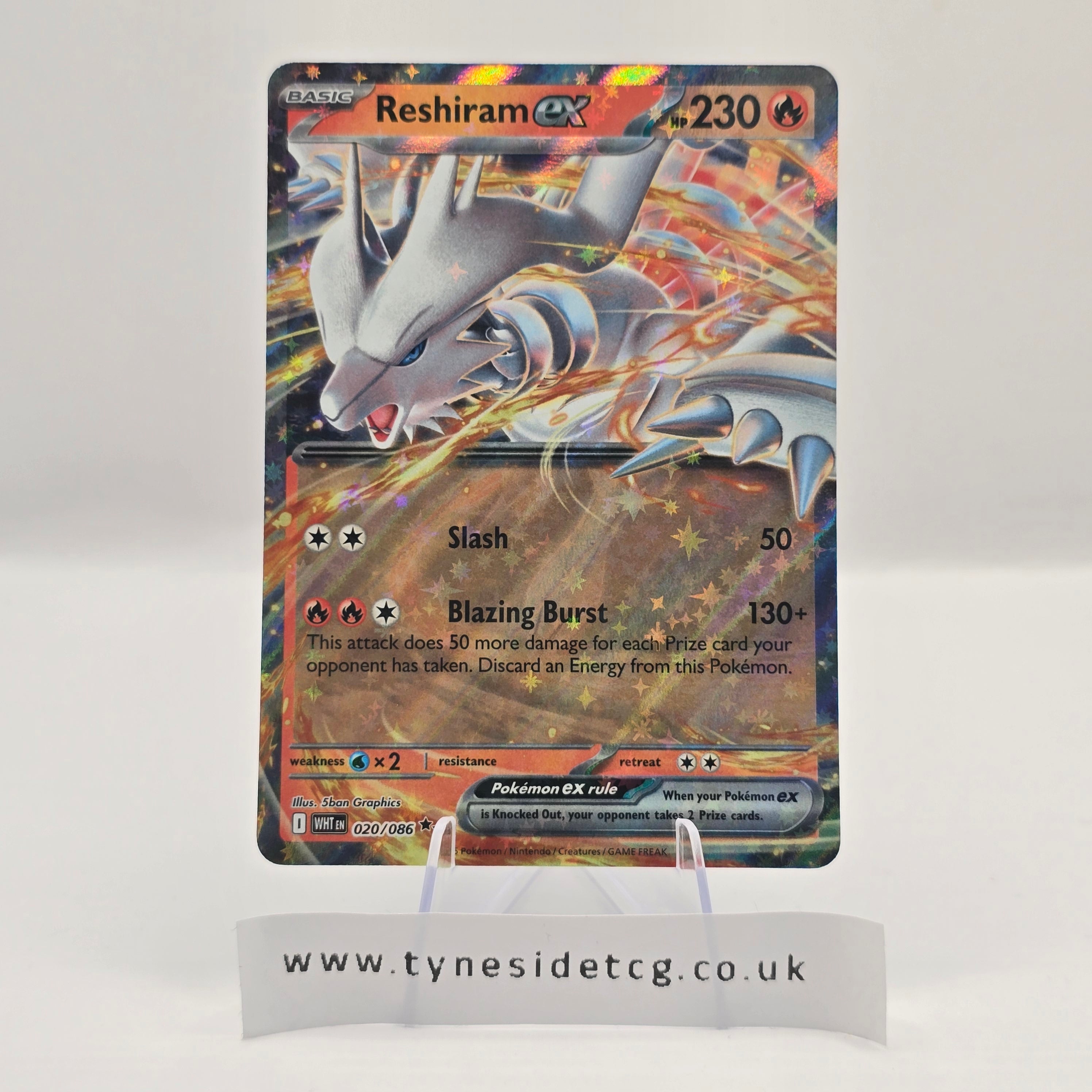 Reshiram ex 020/086 – White Flare (English Single)