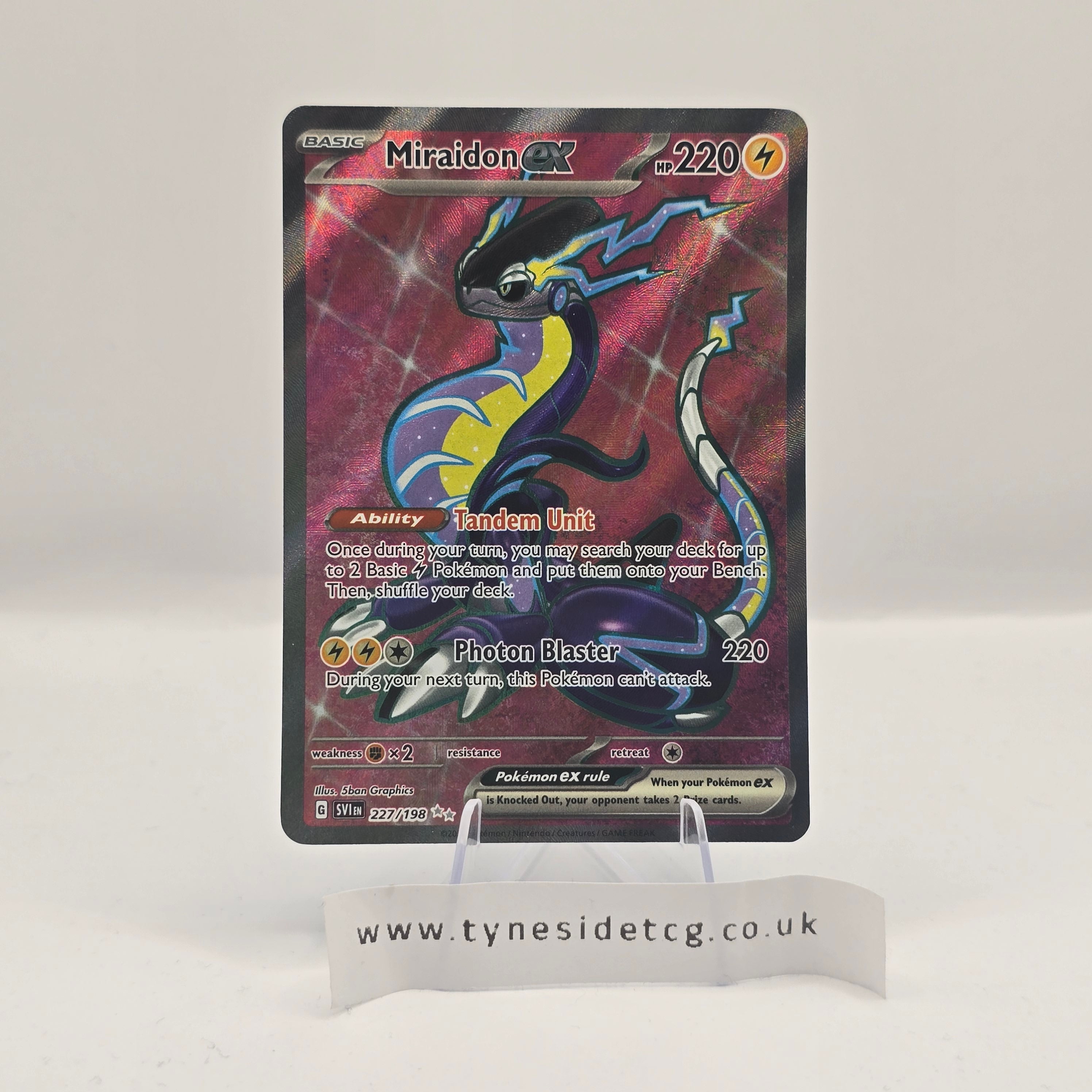 Miraidon ex 227/198 – Scarlet & Violet Base (English Single)