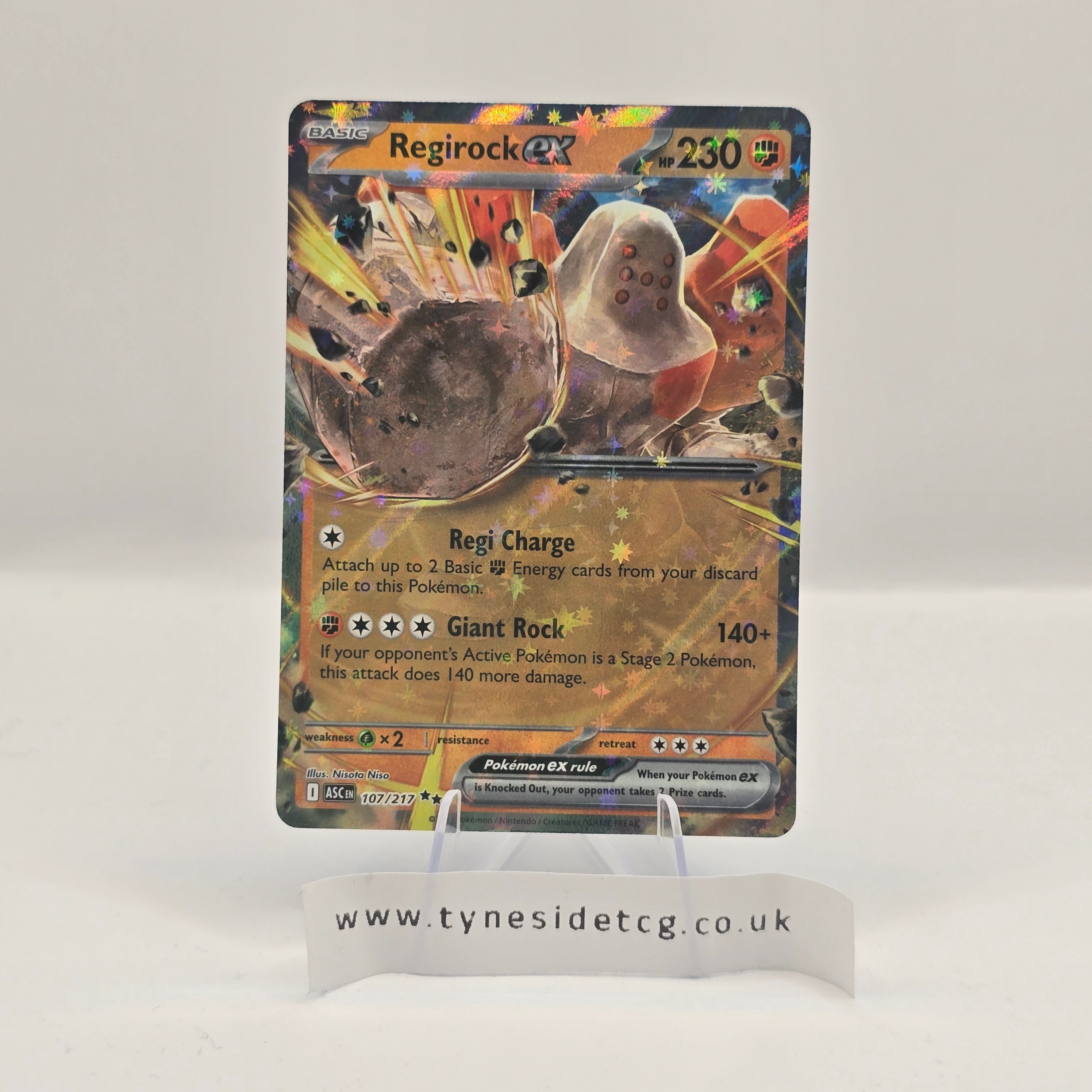Regirock ex 107/217 – Ascended Heroes (English Single)