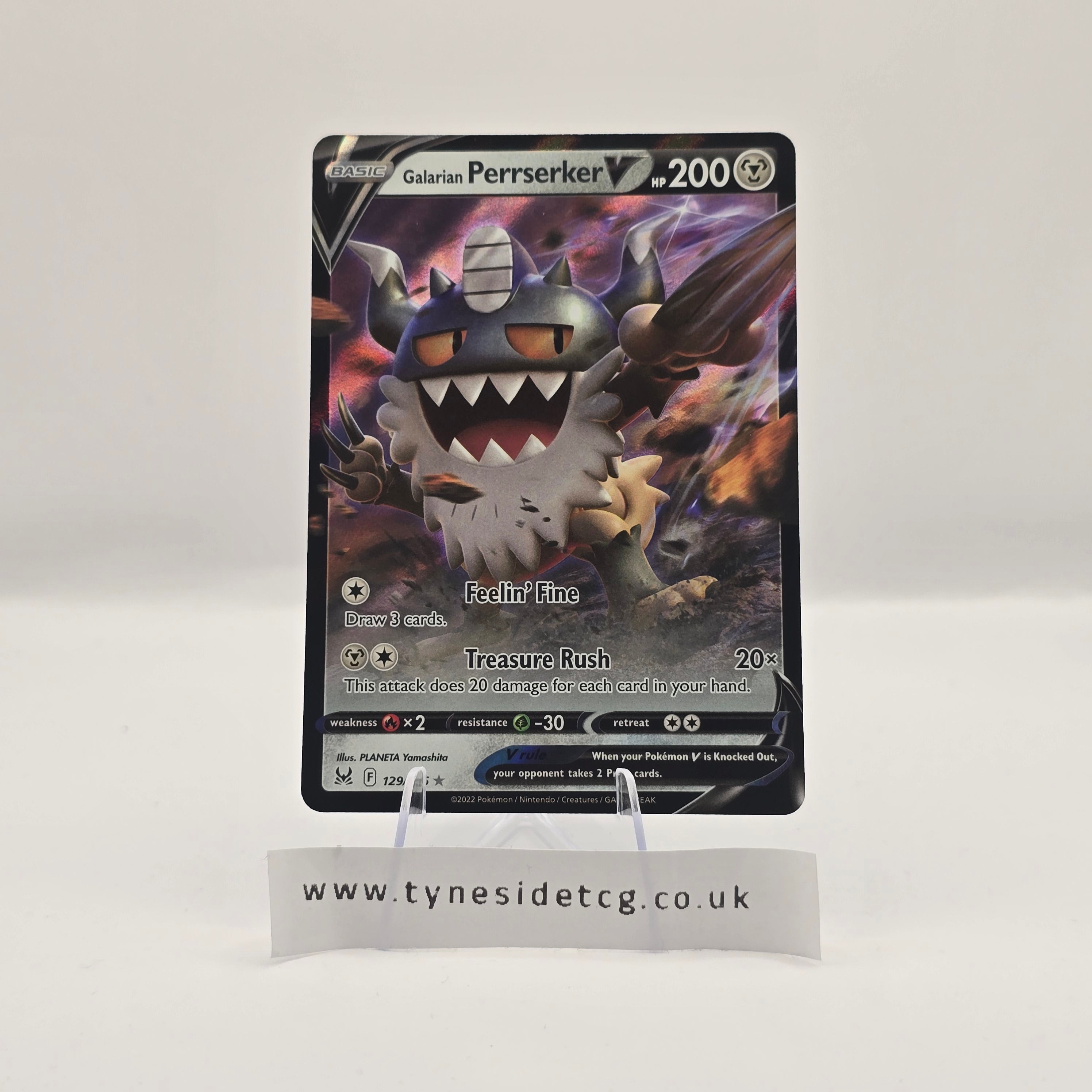 Galarian Perrserker V 129/196 – Lost Origin (English Single)