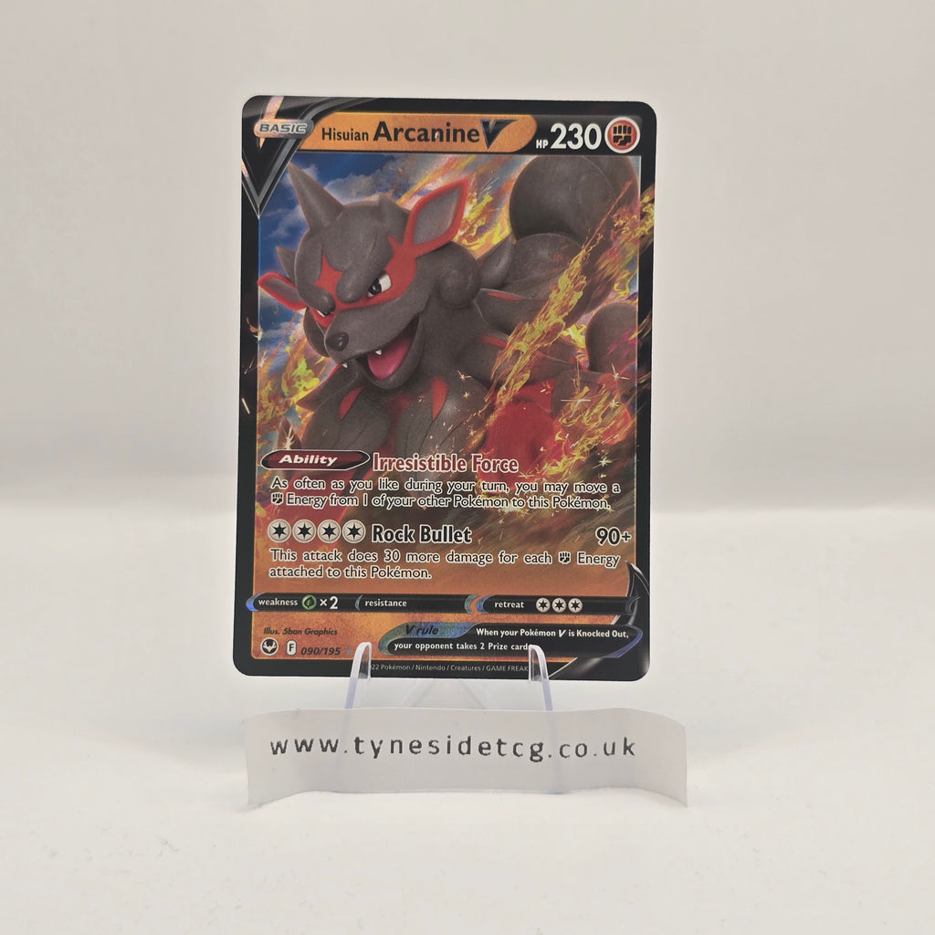 Hisuian Arcanine V 090/195 – Silver Tempest (English Single)