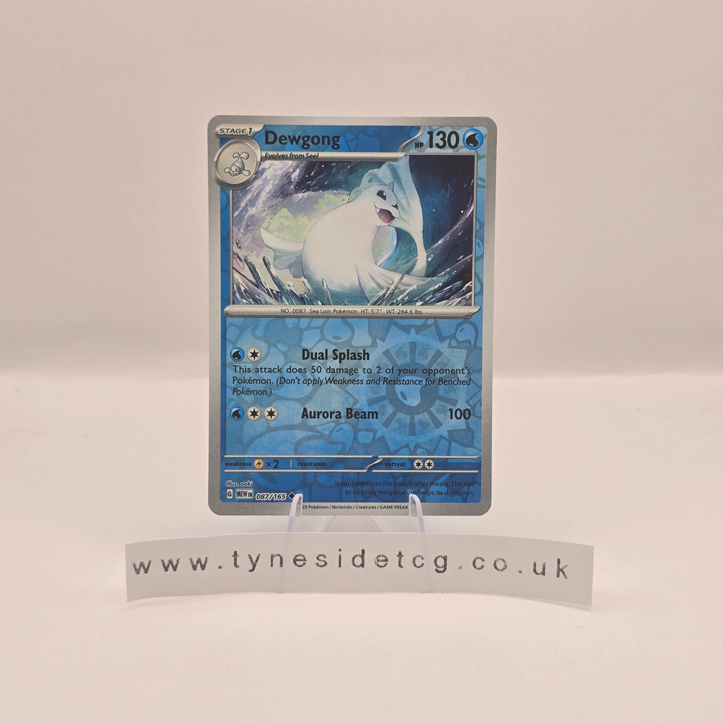 Dewgong (Reverse Holo) 087/165 - Scarlet & Violet 151 (English Single)