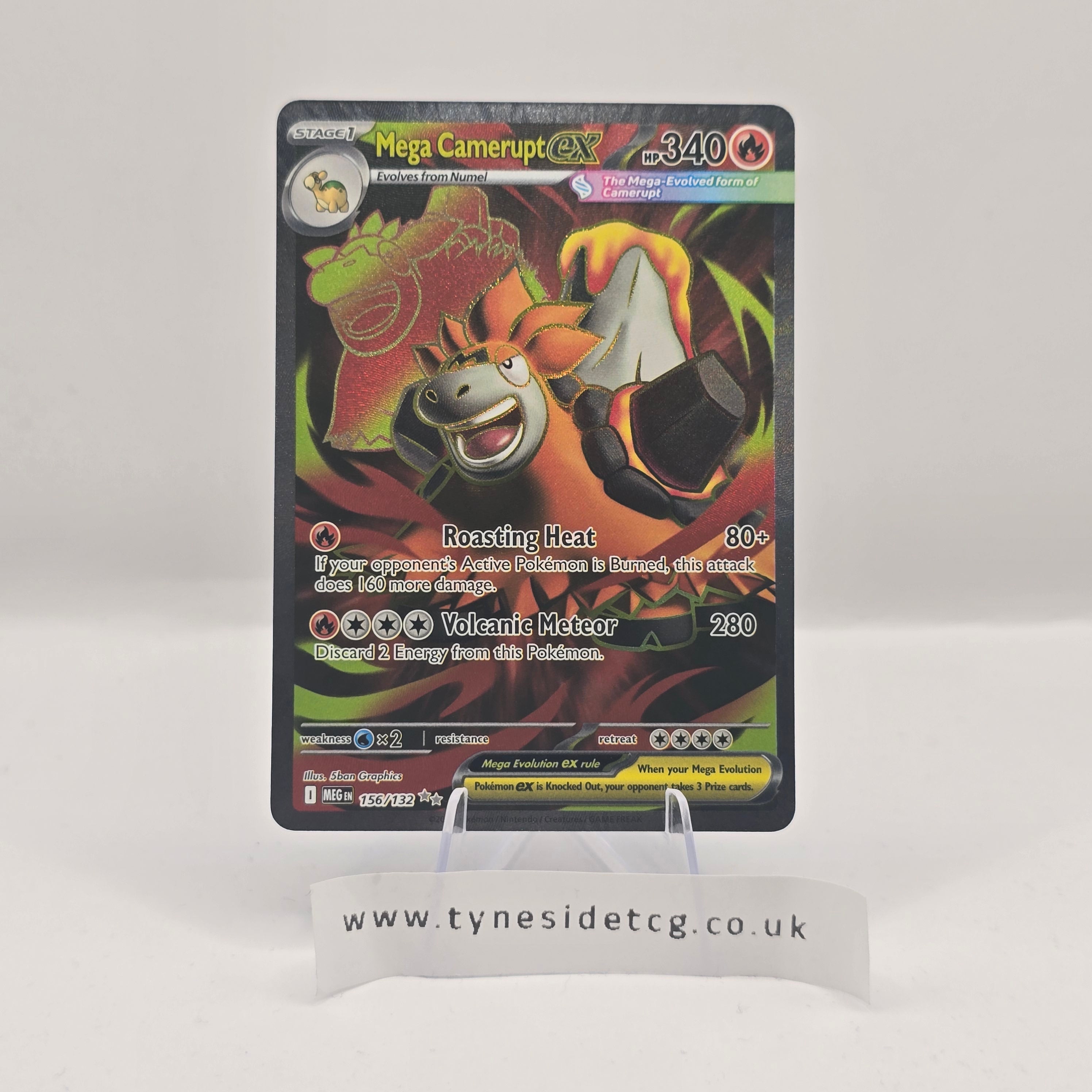 Mega Camerupt EX 156/132 – Mega Evolution (English Single)