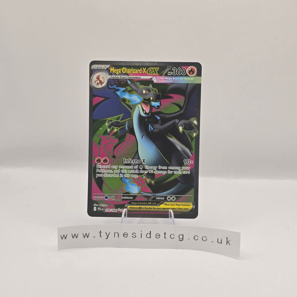 Mega Charizard X ex 109/094 - Phantasmal Flames (English Single)