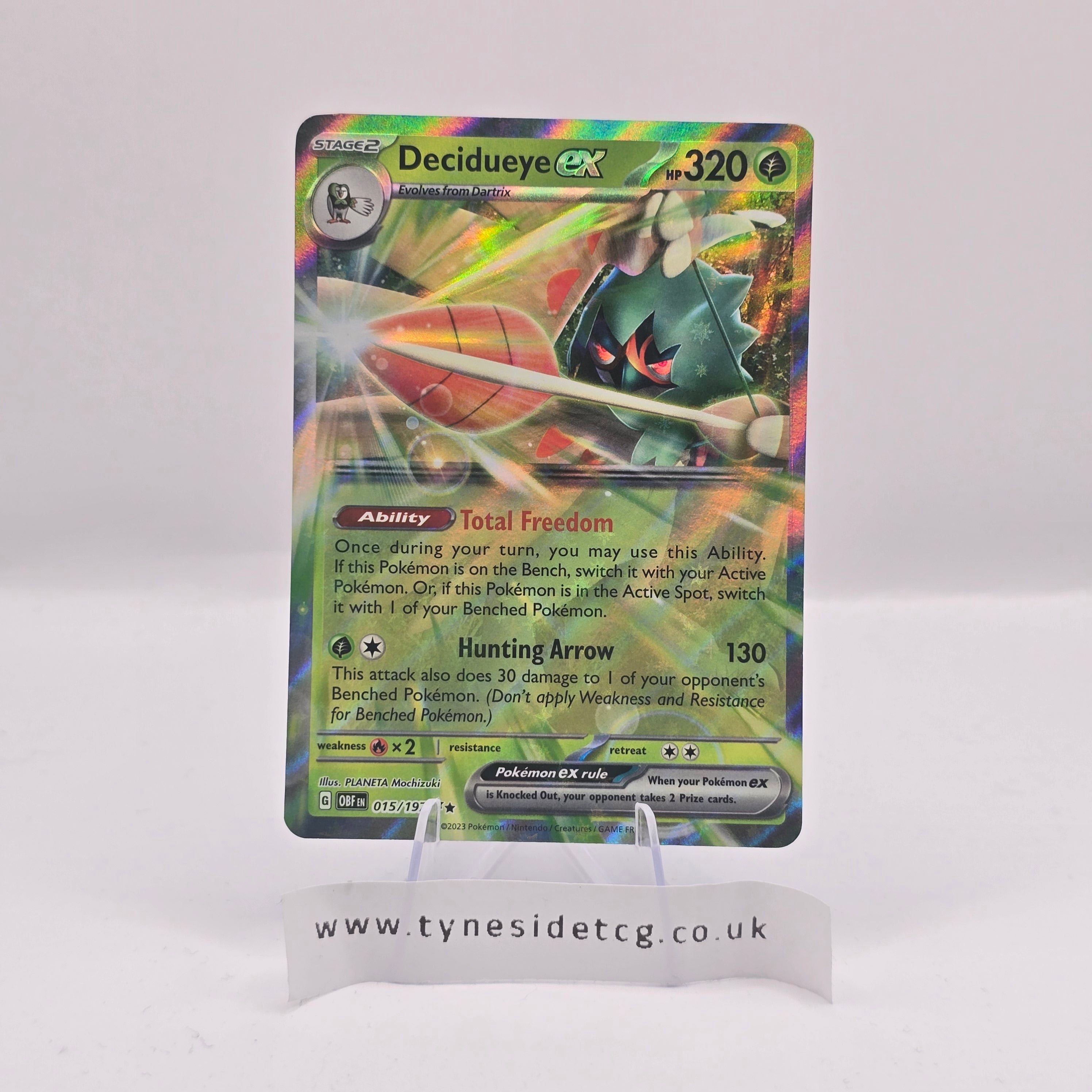 Decidueye ex 015/197 – Obsidian Flames (English Single)