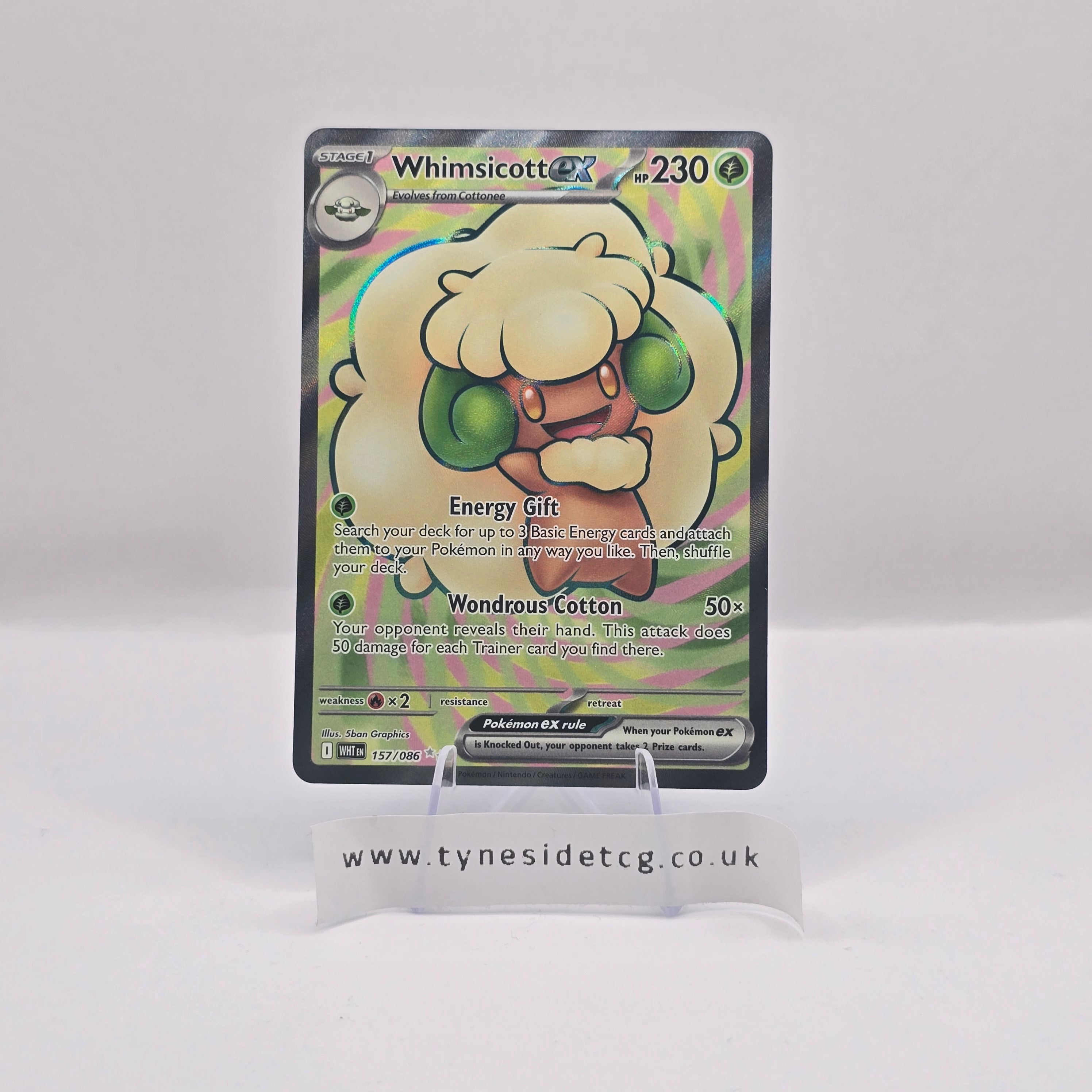 Whimsicott ex 157/086 – White Flare (English Single)