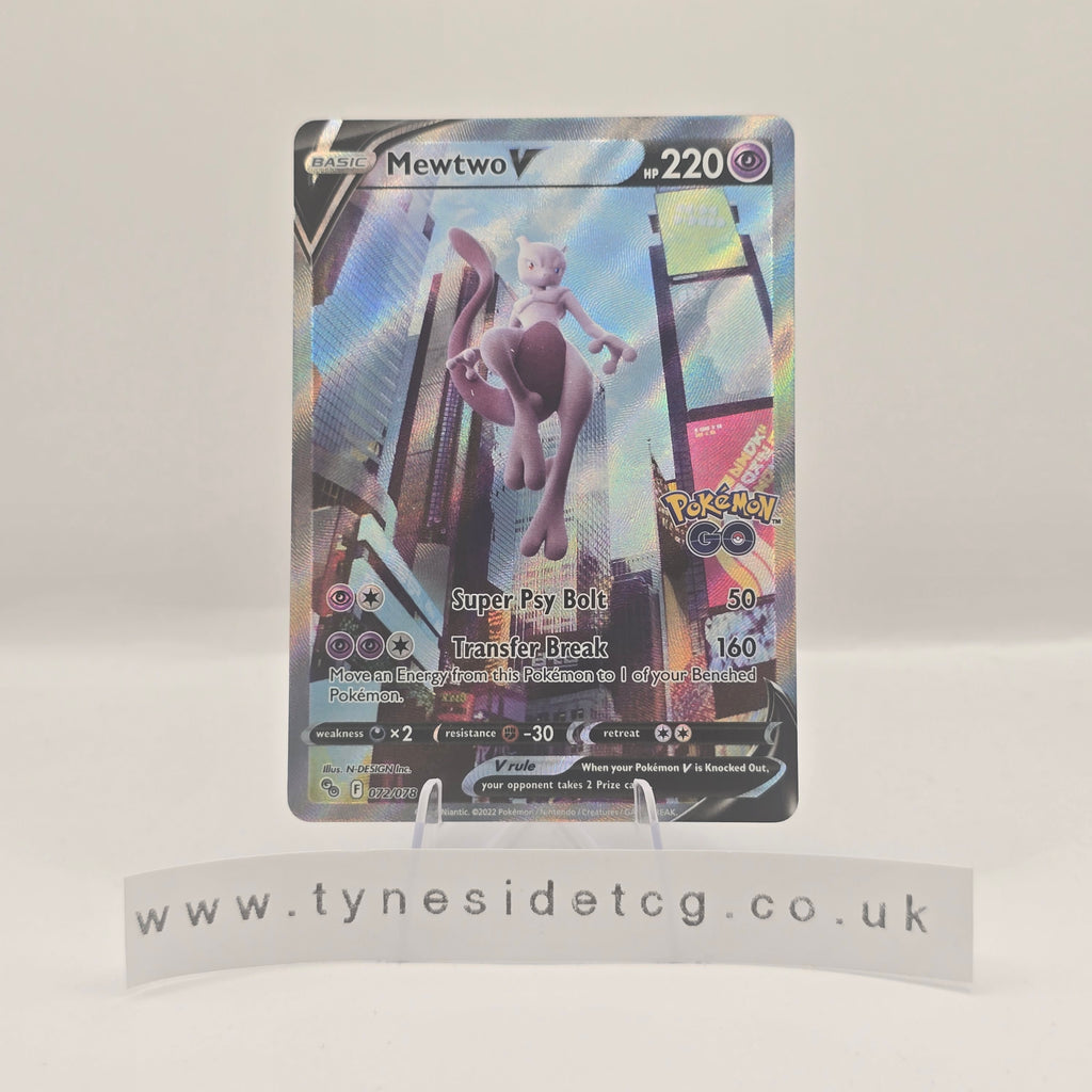 Mewtwo V 072/078 - Pokemon GO (English Single)