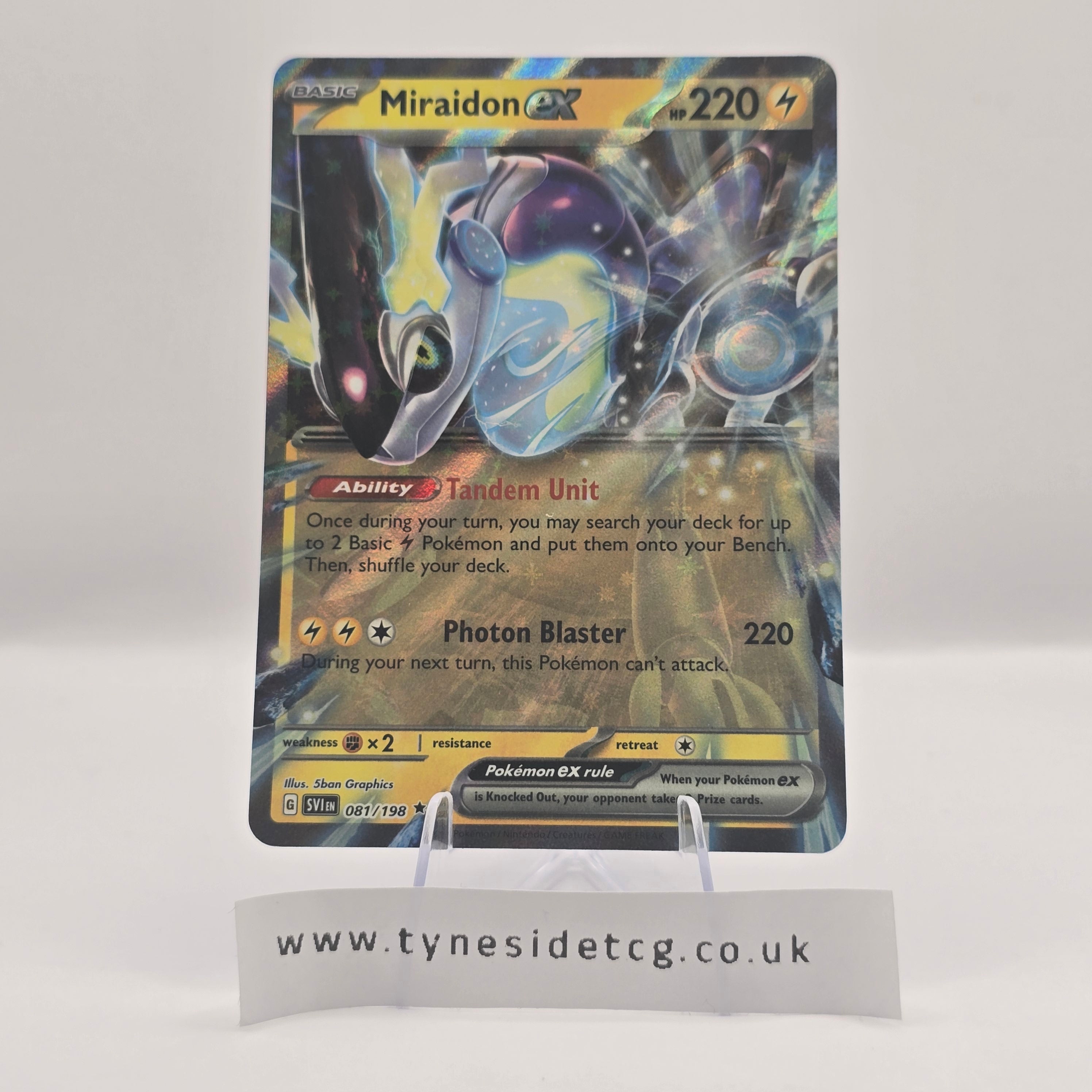 Miraidon EX 081/198 – Scarlet & Violet Base (English Single)