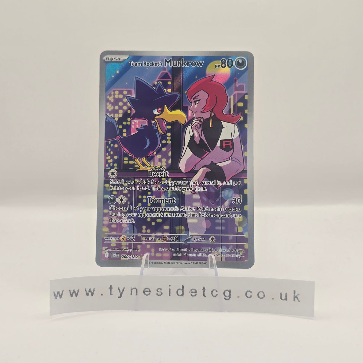 Team Rocket's Murkrow 200/182 - Destined Rivals (English Single)
