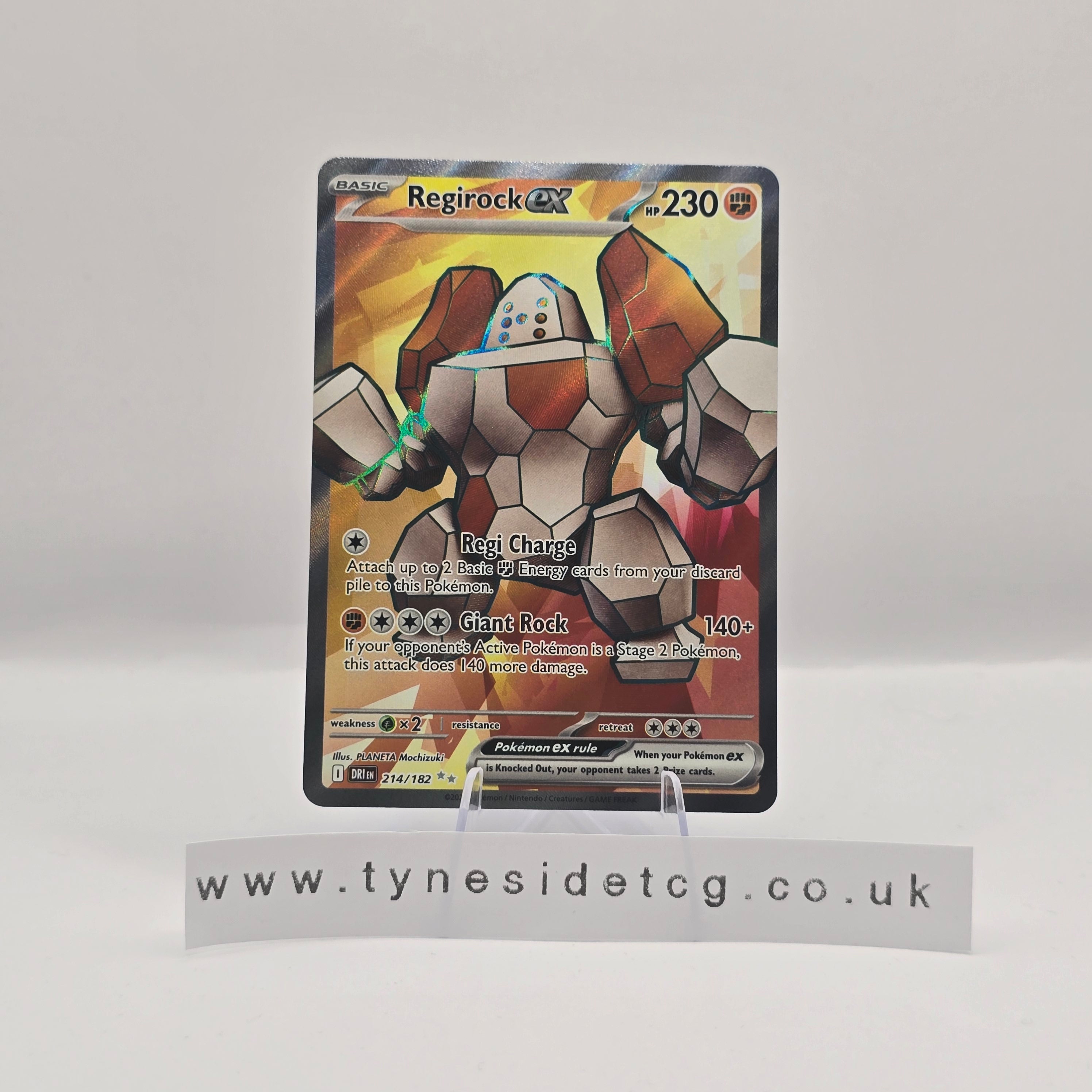 Regirock ex 214/182 - Destined Rivals (English Single)