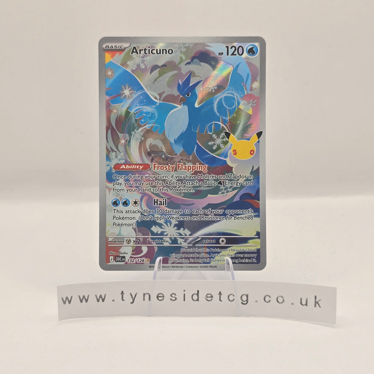 Articuno 132/128 - 30th Celebration (English Single)