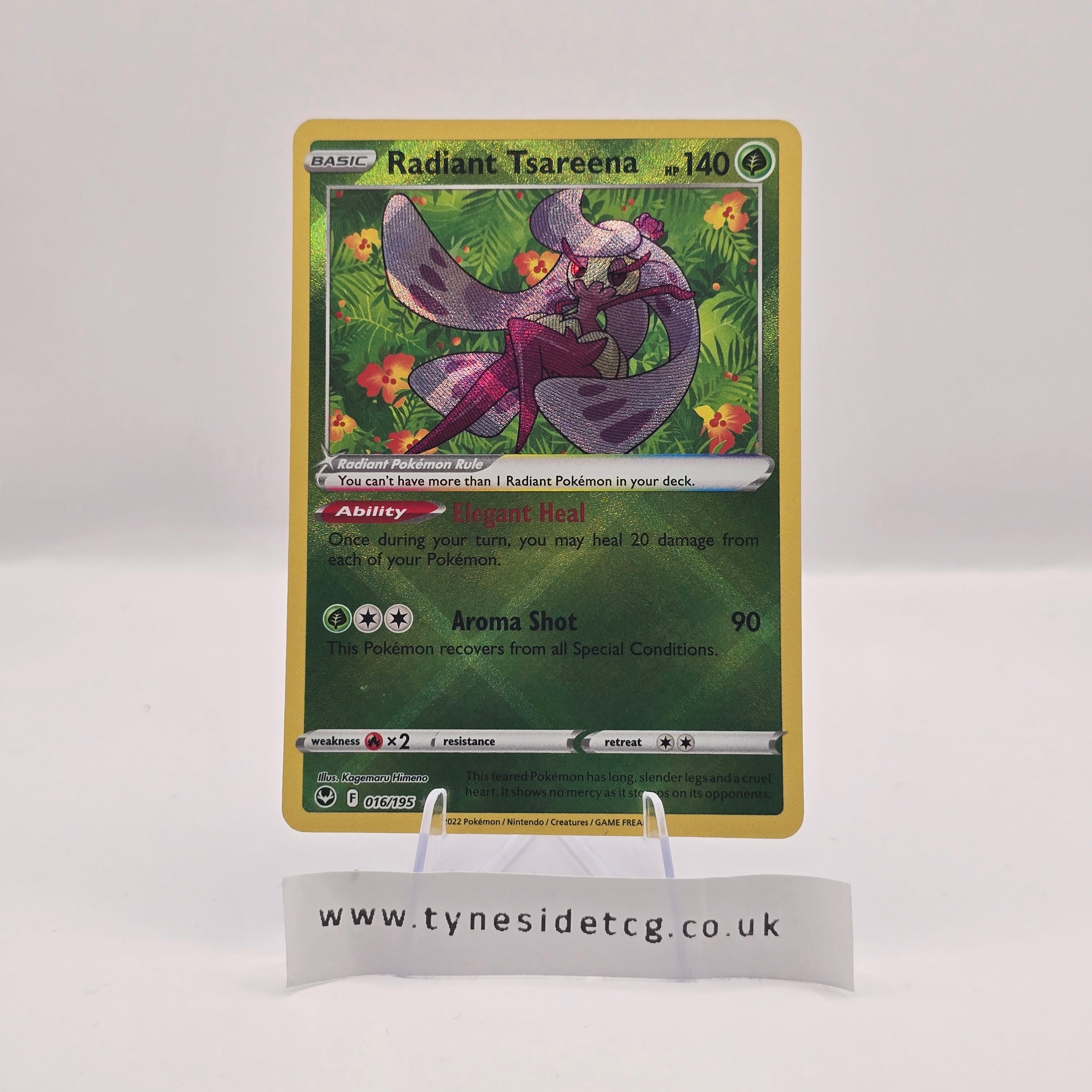 Radiant Tsareena 016/195 – Silver Tempest (English Single)