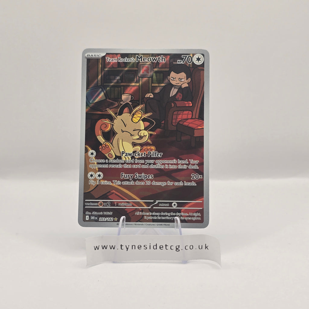 Team Rocket's Meowth 203/182 – Destined Rivals (English Single)