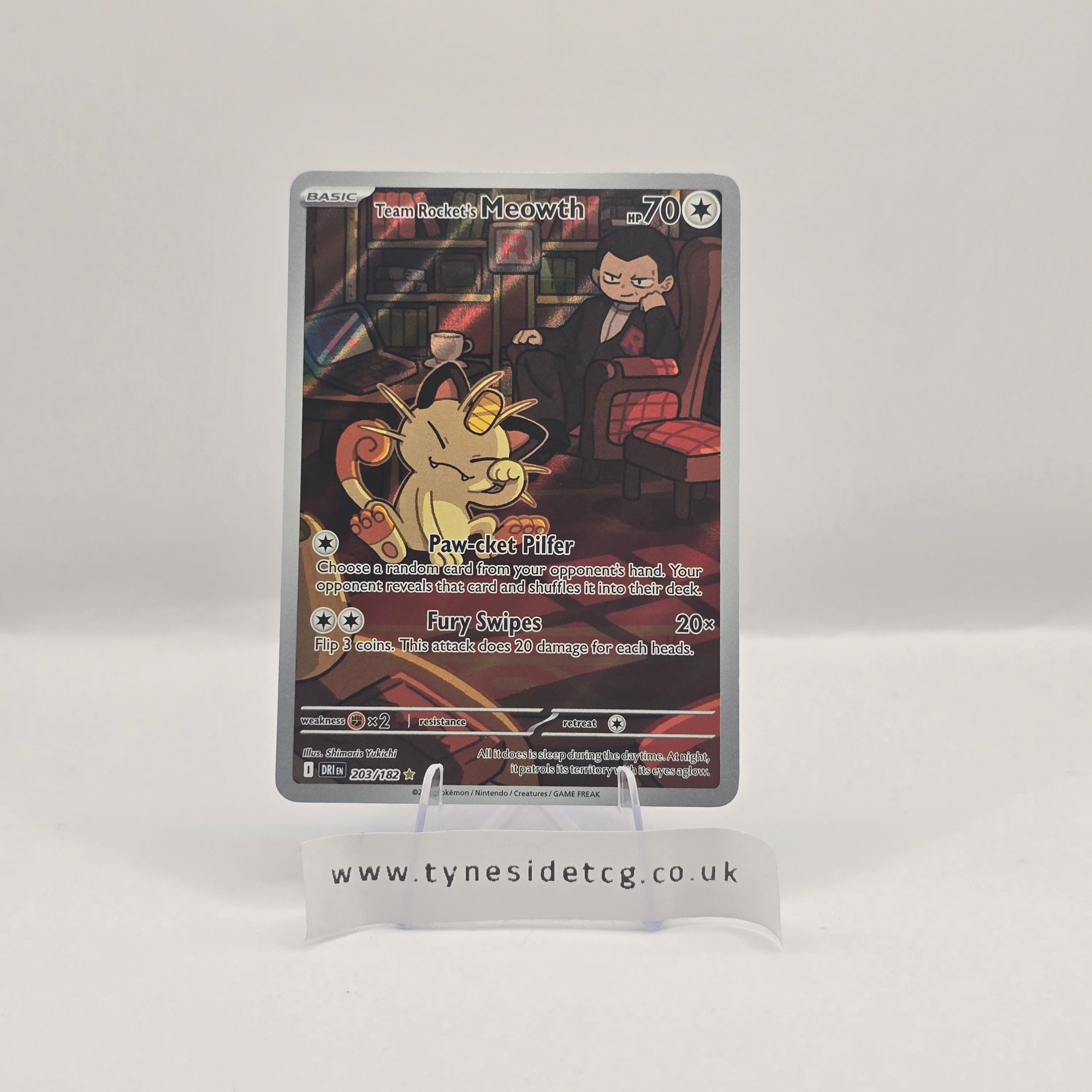 Team Rocket's Meowth 203/182 – Destined Rivals (English Single)