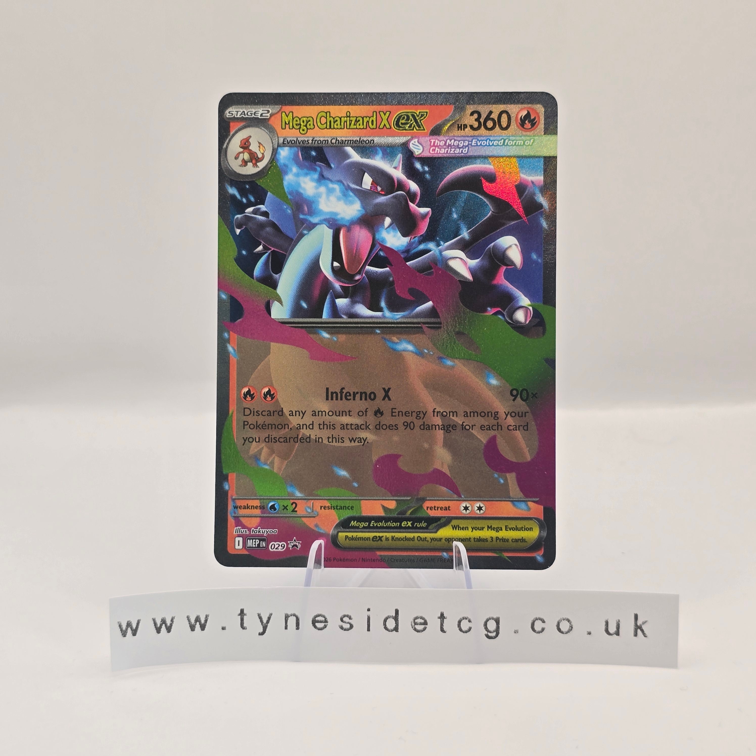 Mega Charizard X ex MEP029 - Mega Evolutions Promos (English Single)