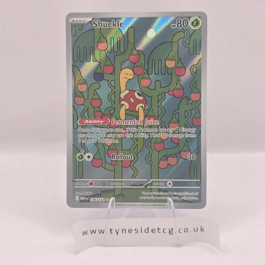 Shuckle 136/132 – Mega Evolution (English Single)