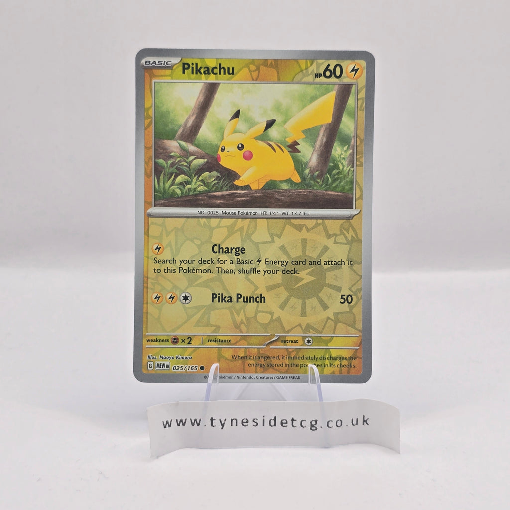 Pikachu 025/165 – 151 (English Single) (Reverse Holo)